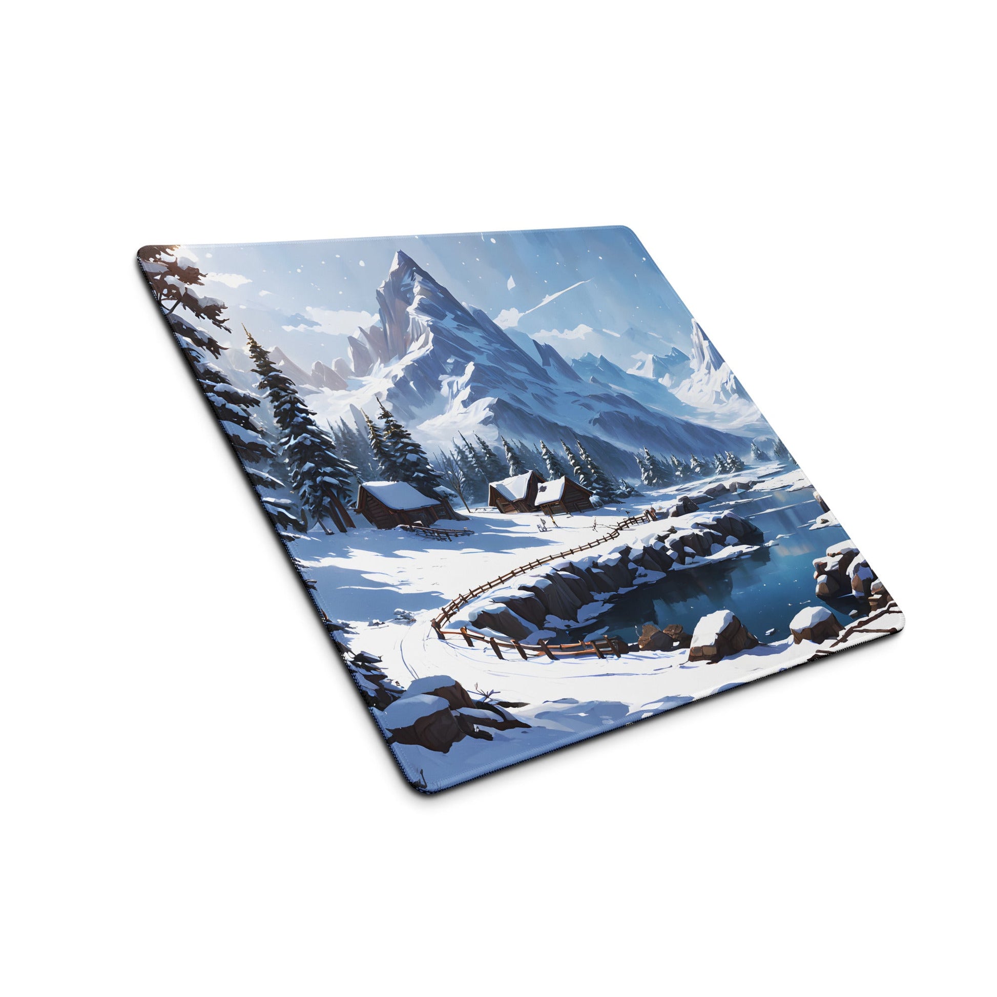 Snowy Mountain Village Gaming Mouse Pad - Mouse Pads - Discovery Co.