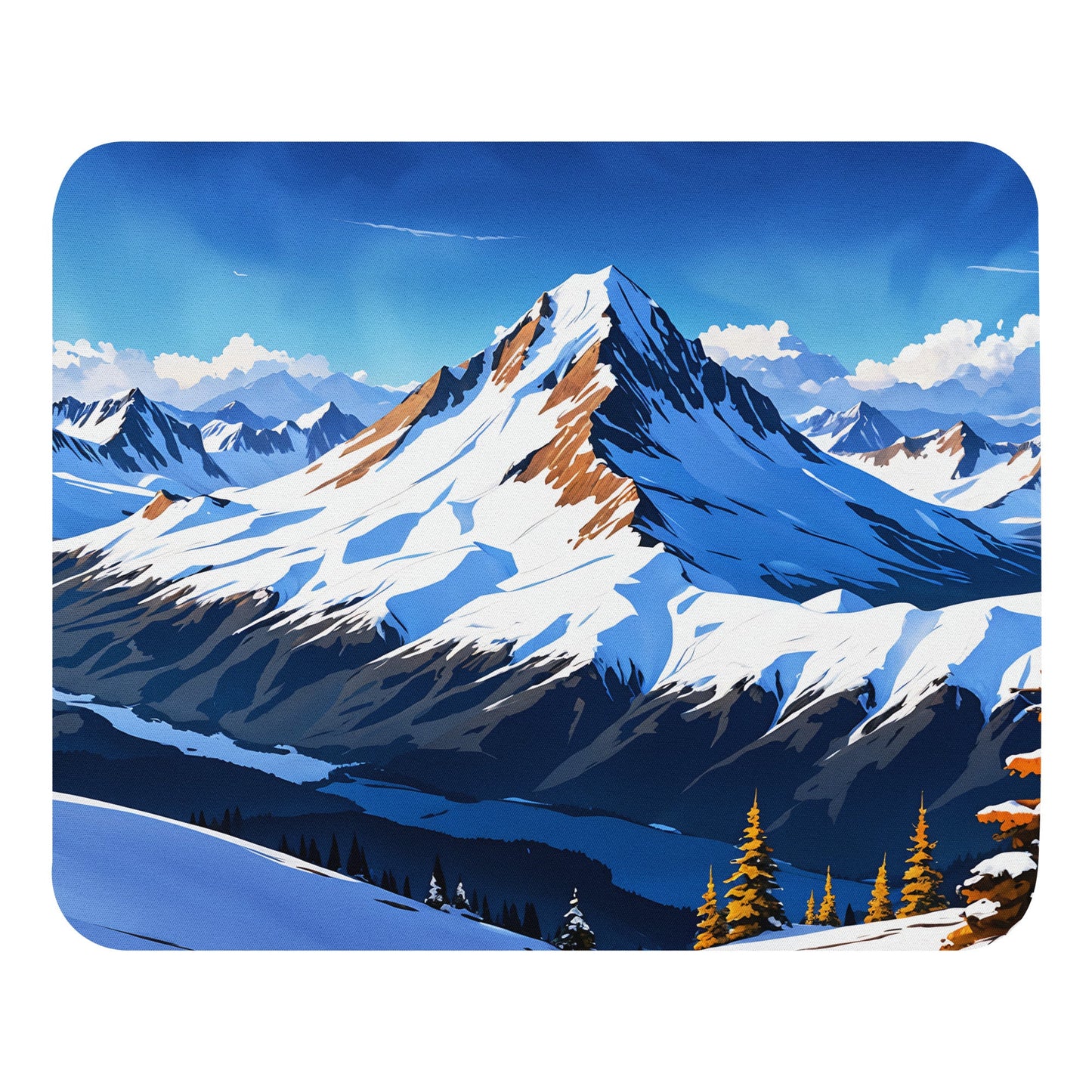 Snowy Mountains II Mouse Pad - Mouse Pads - Discovery Co.