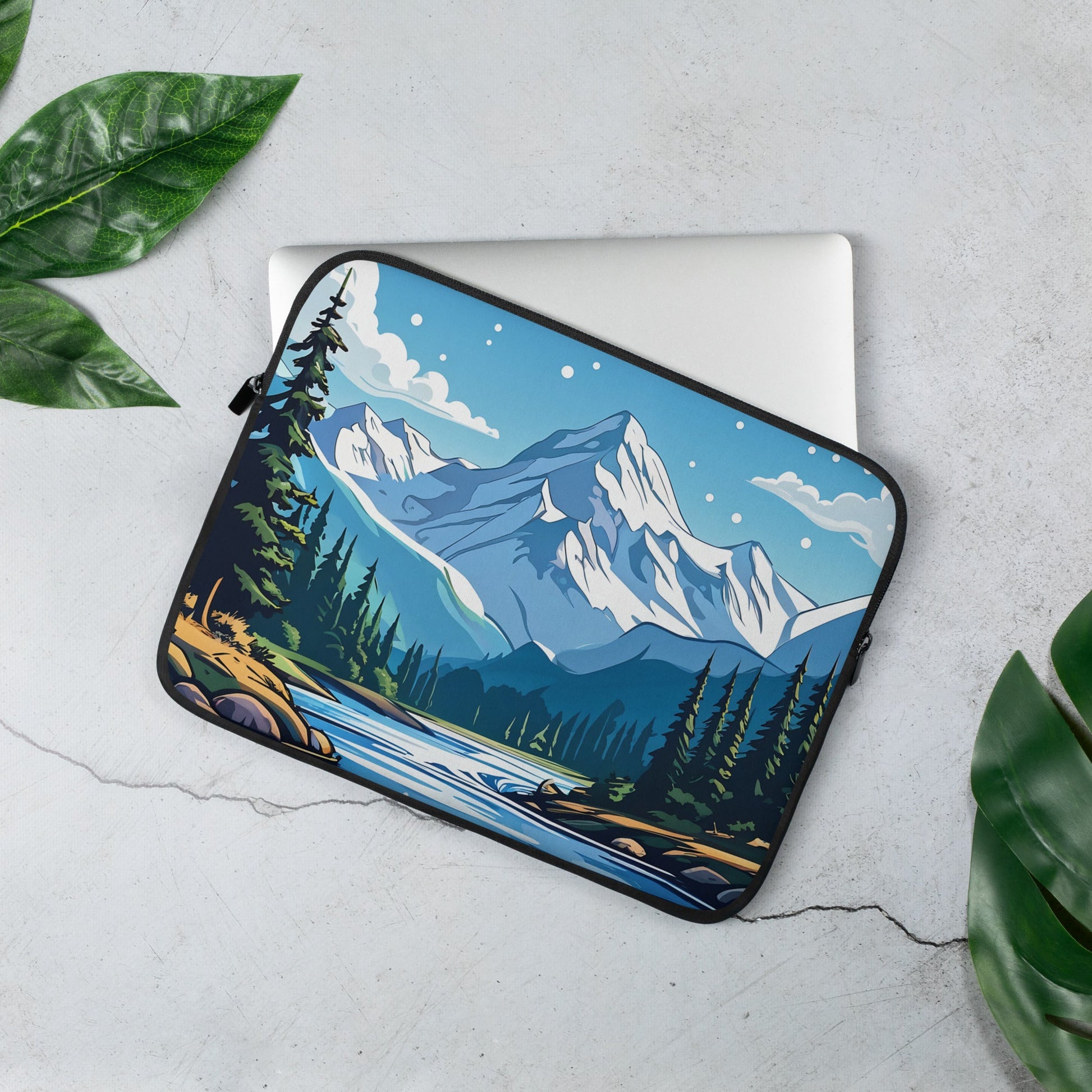 Snowy Mountains Laptop Sleeve - Laptop Cases - Discovery Co.