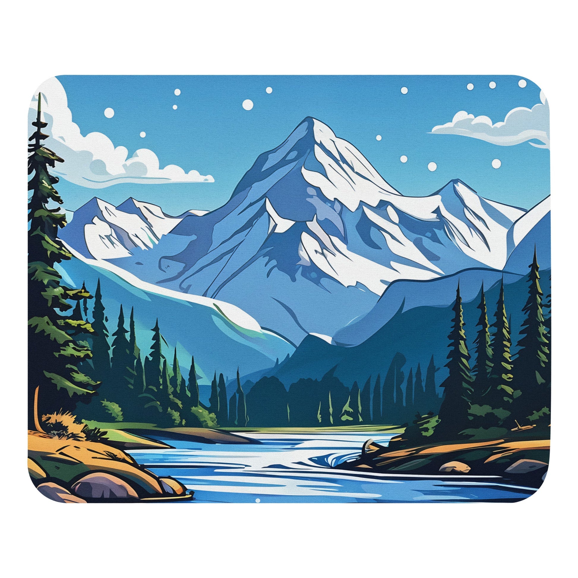 Snowy Mountains Mouse Pad - Mouse Pads - Discovery Co.