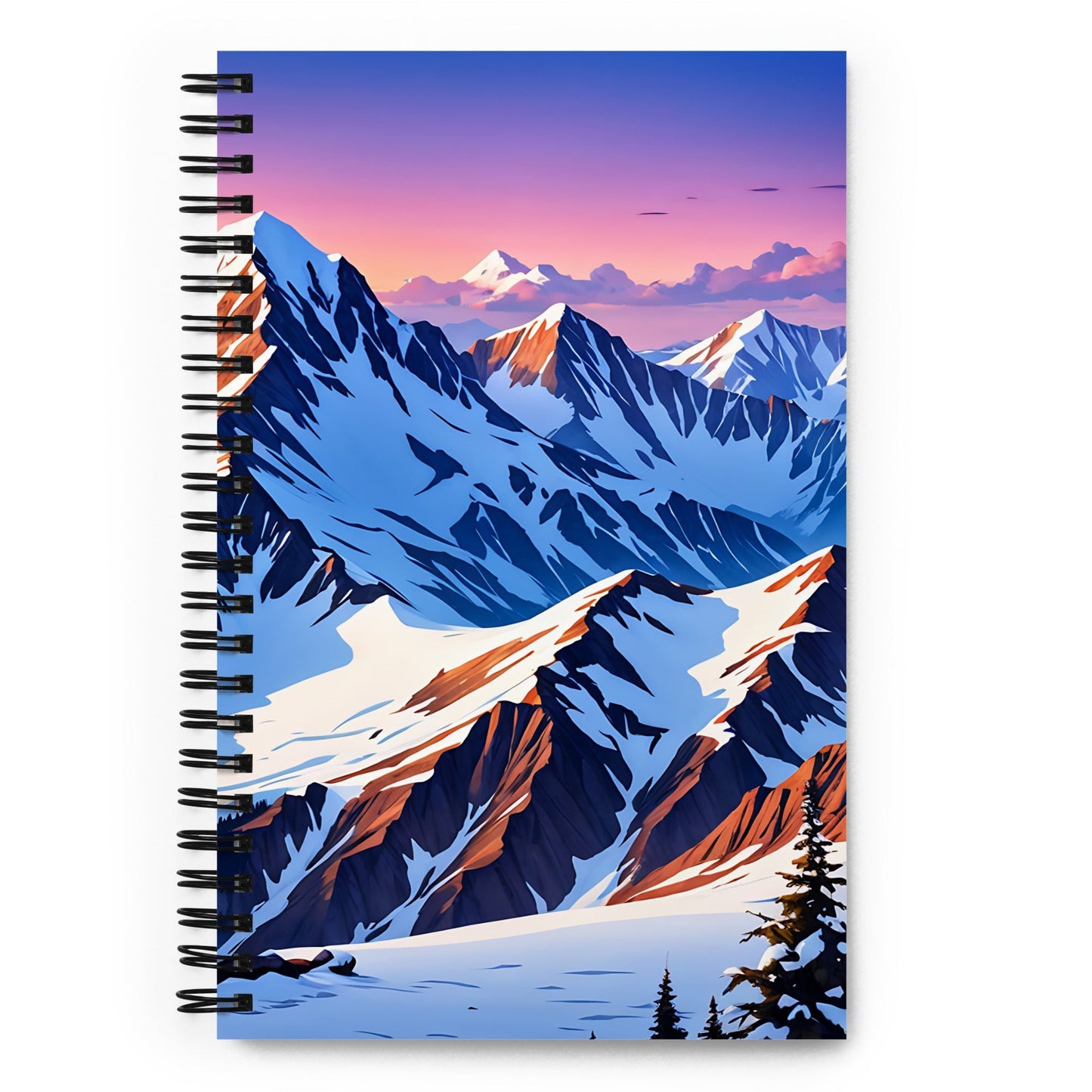 Snowy Mountains Spiral Notebook - Spiral Notebooks - Discovery Co.