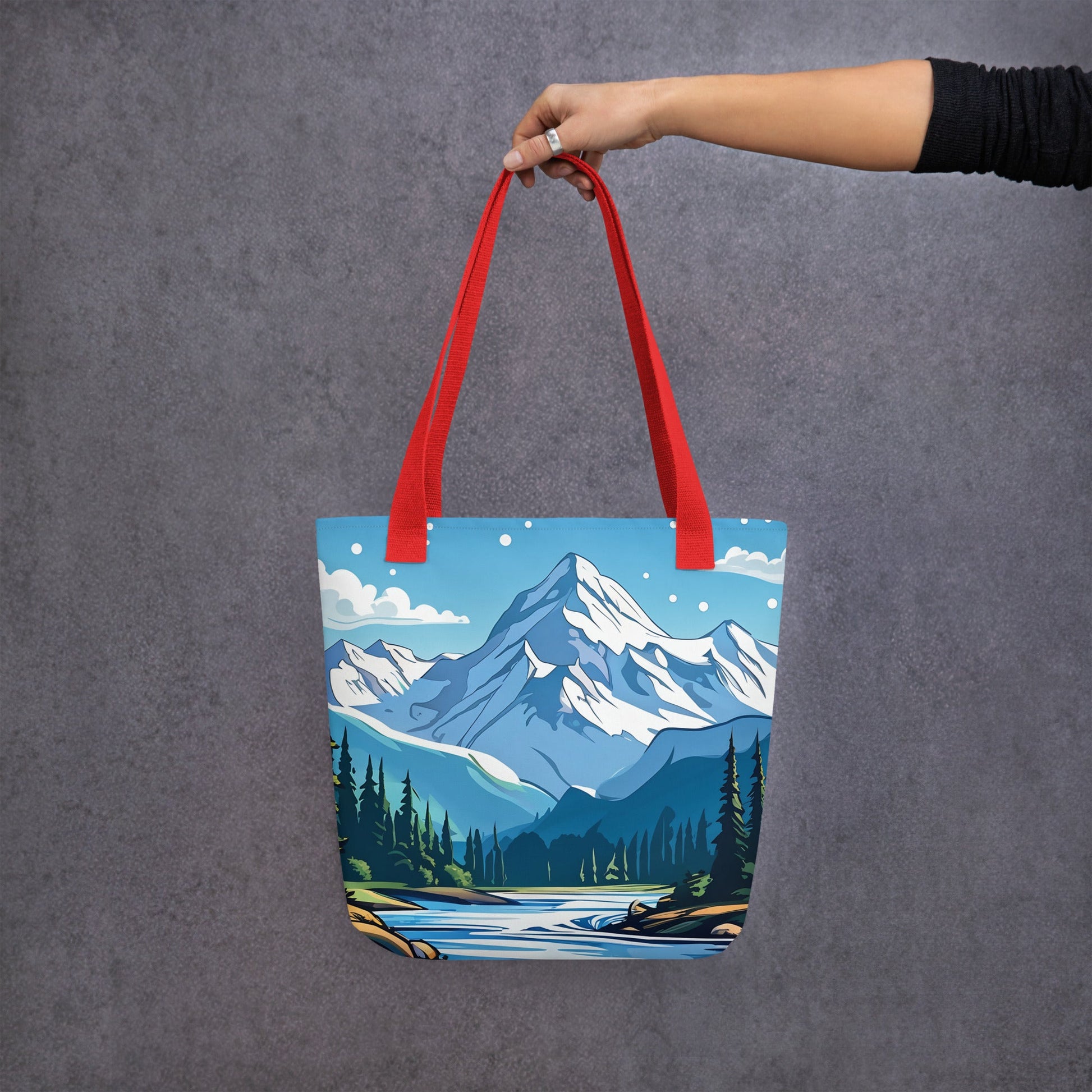 Snowy Mountains Tote Bag - Tote Bags - Discovery Co.