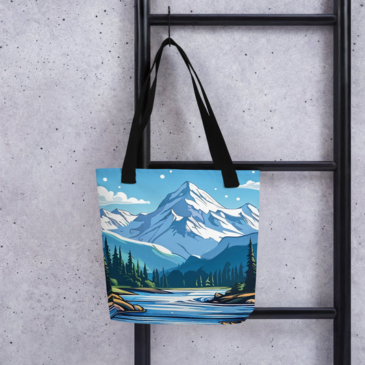 Snowy Mountains Tote Bag - Tote Bags - Discovery Co.