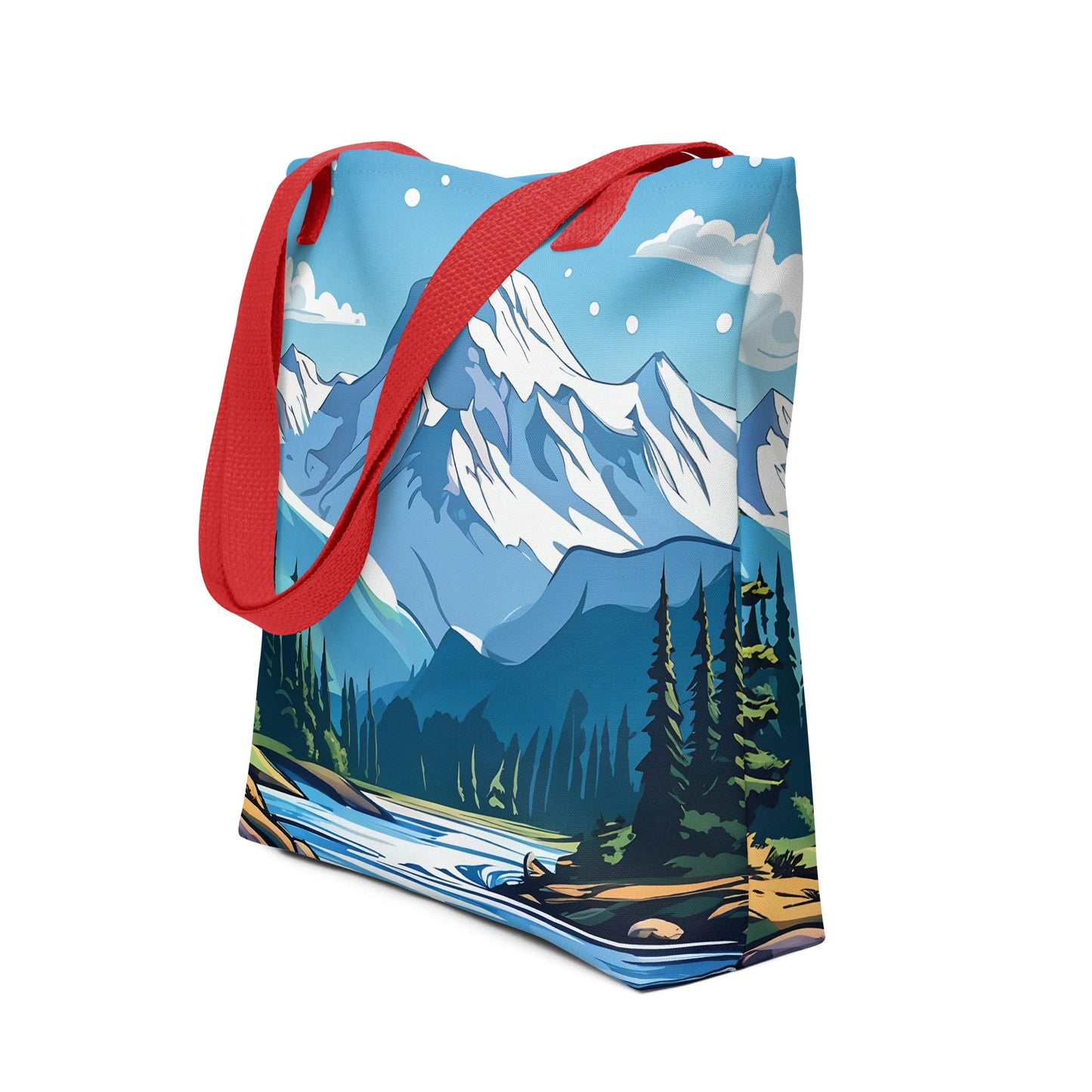 Snowy Mountains Tote Bag - Tote Bags - Discovery Co.