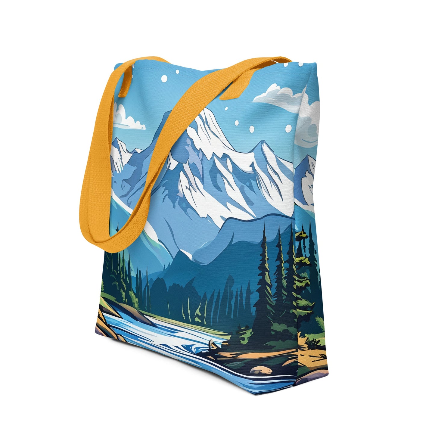 Snowy Mountains Tote Bag - Tote Bags - Discovery Co.