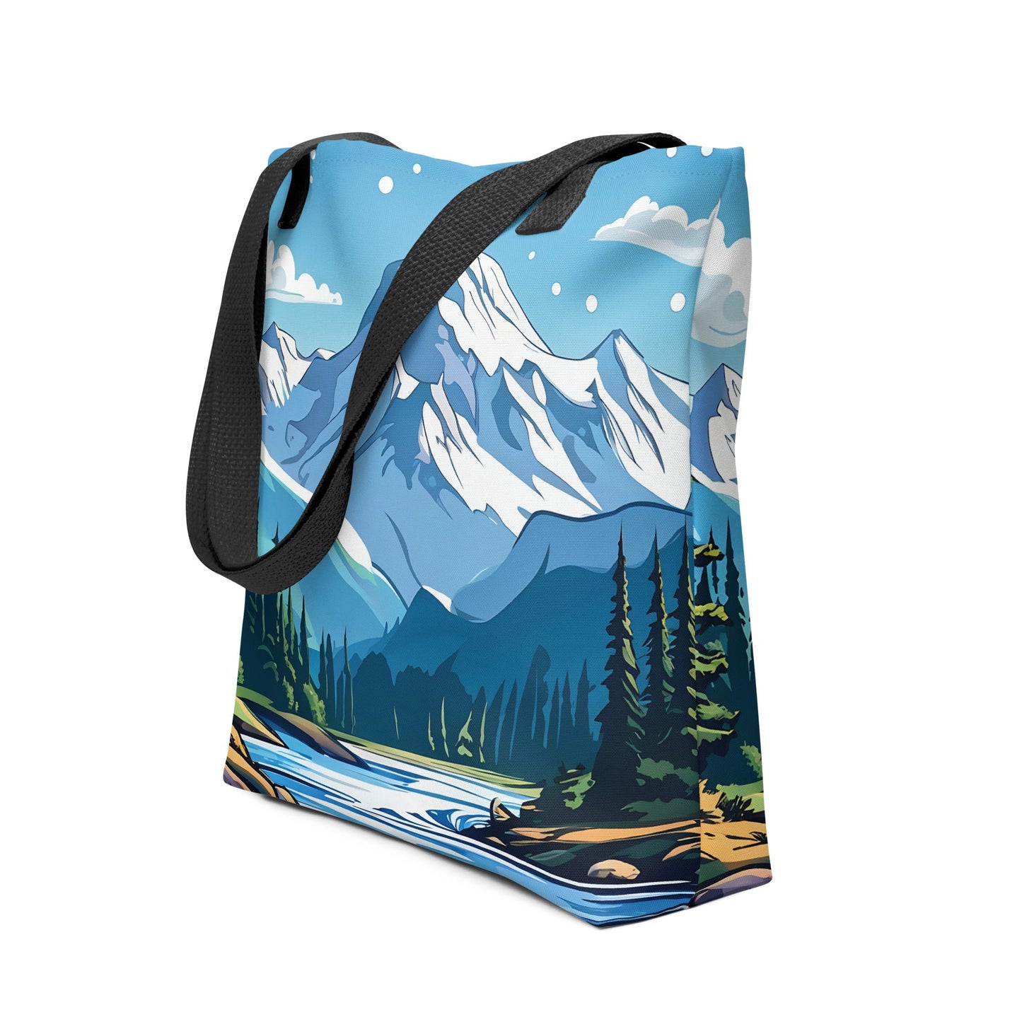 Snowy Mountains Tote Bag - Tote Bags - Discovery Co.