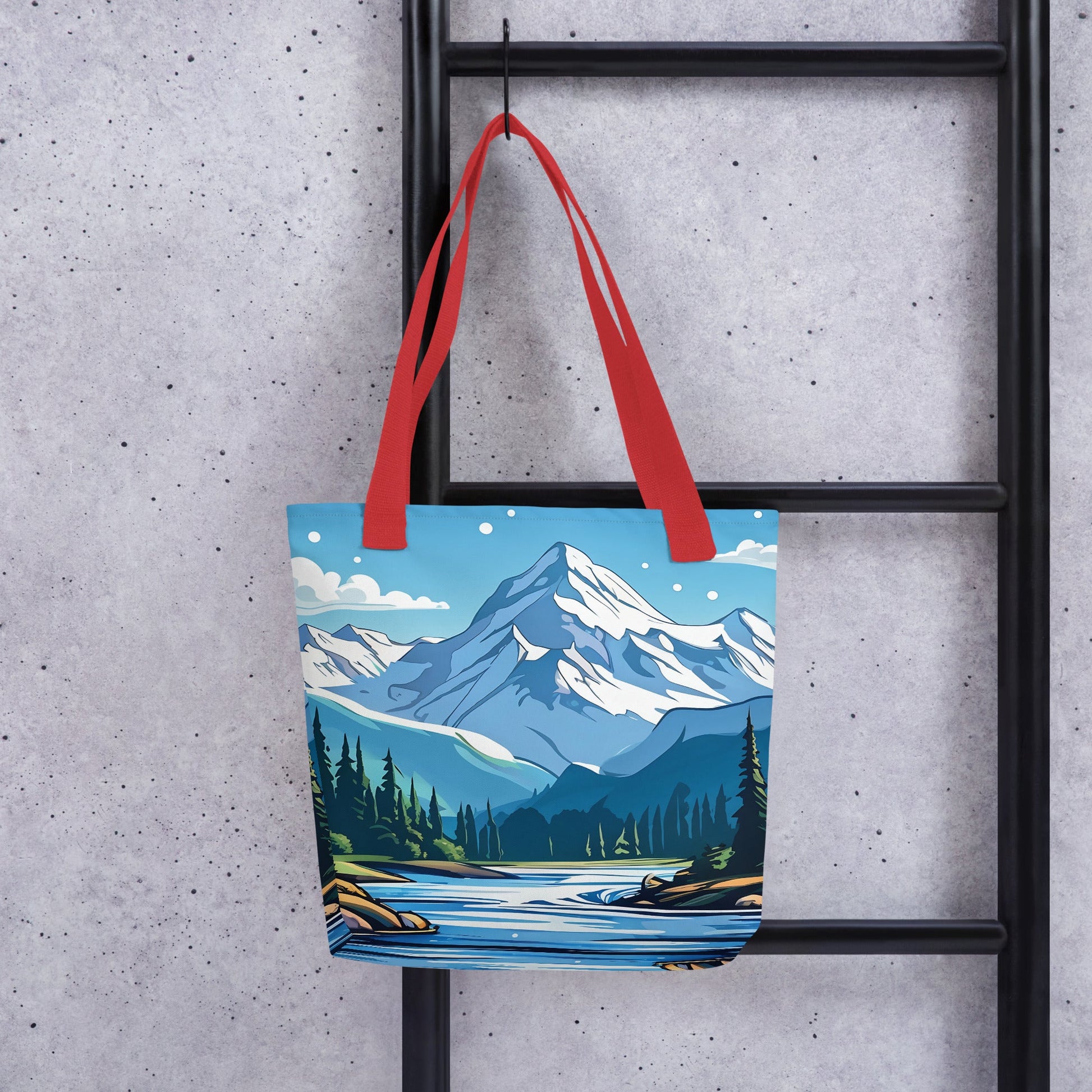 Snowy Mountains Tote Bag - Tote Bags - Discovery Co.