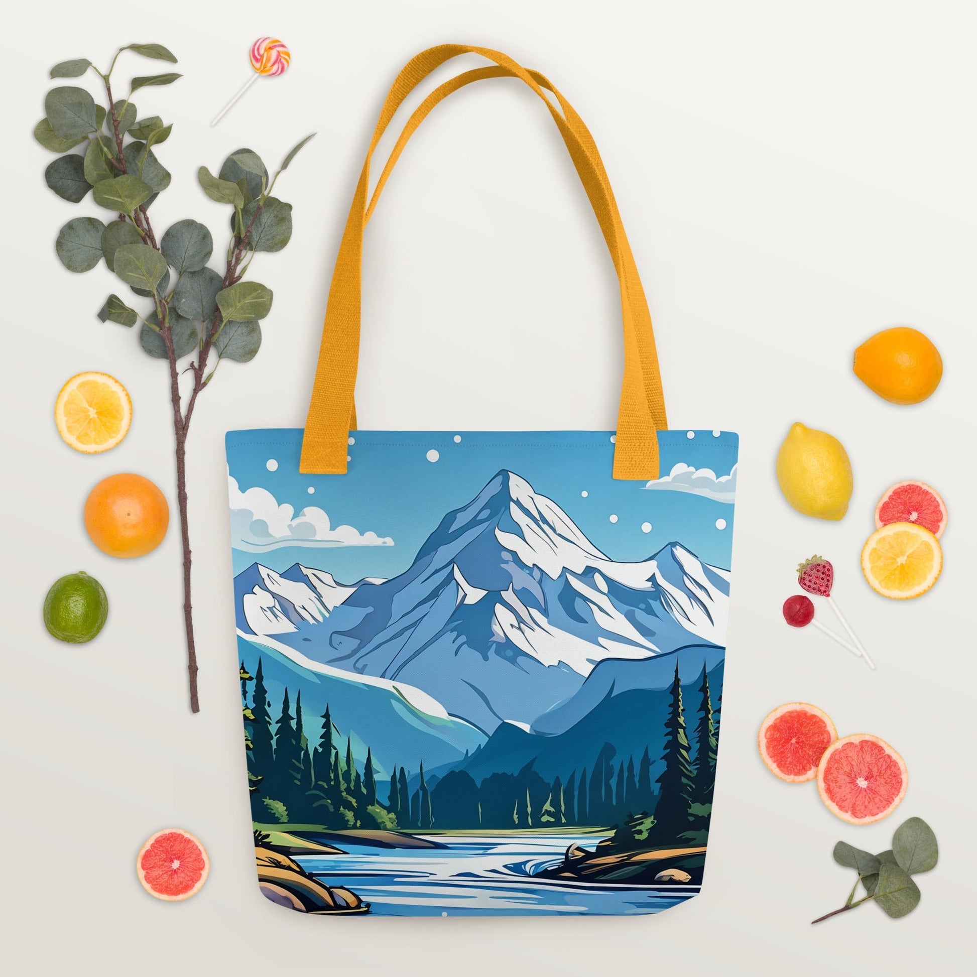 Snowy Mountains Tote Bag - Tote Bags - Discovery Co.