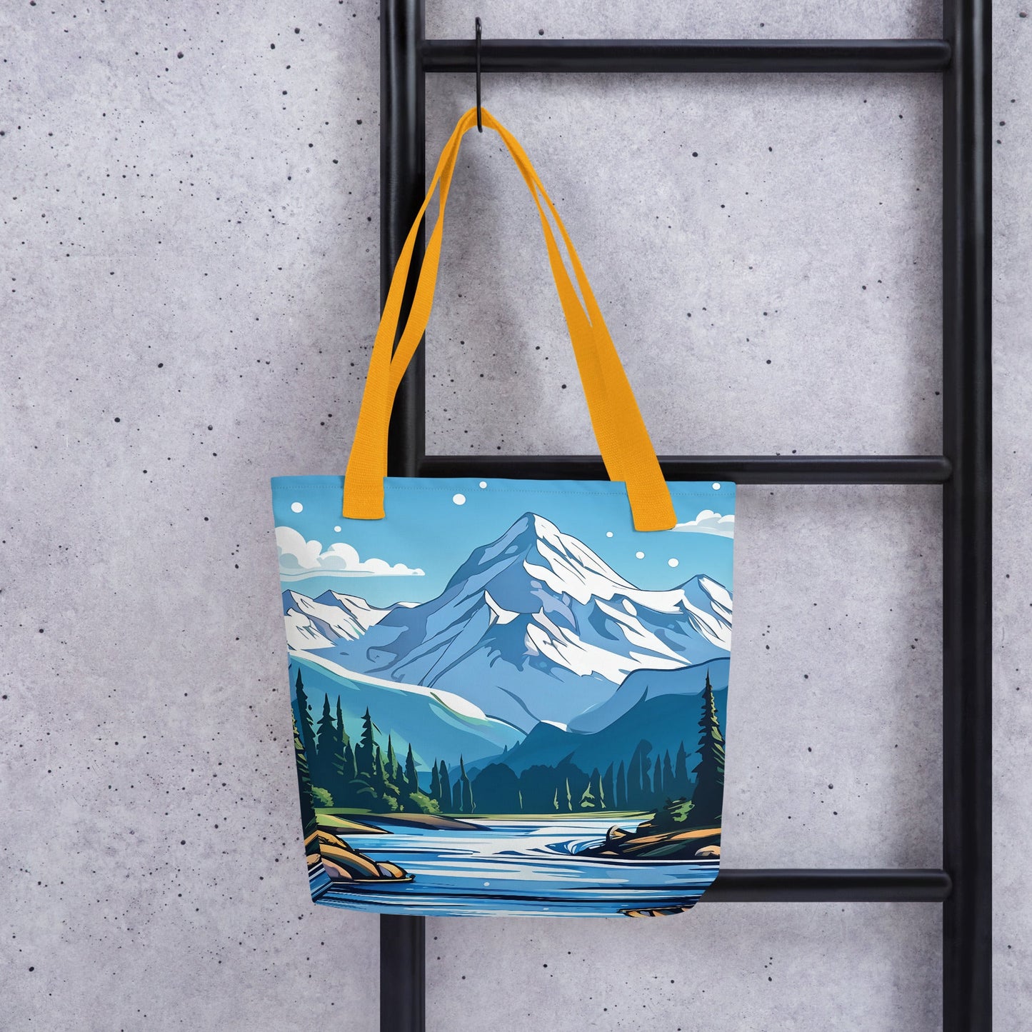 Snowy Mountains Tote Bag - Tote Bags - Discovery Co.