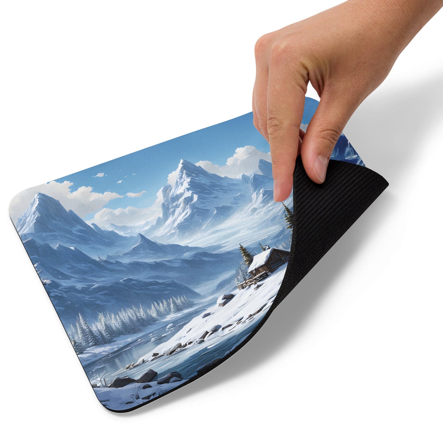 Snowy Village Mouse Pad - Mouse Pads - Discovery Co.
