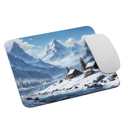 Snowy Village Mouse Pad - Mouse Pads - Discovery Co.