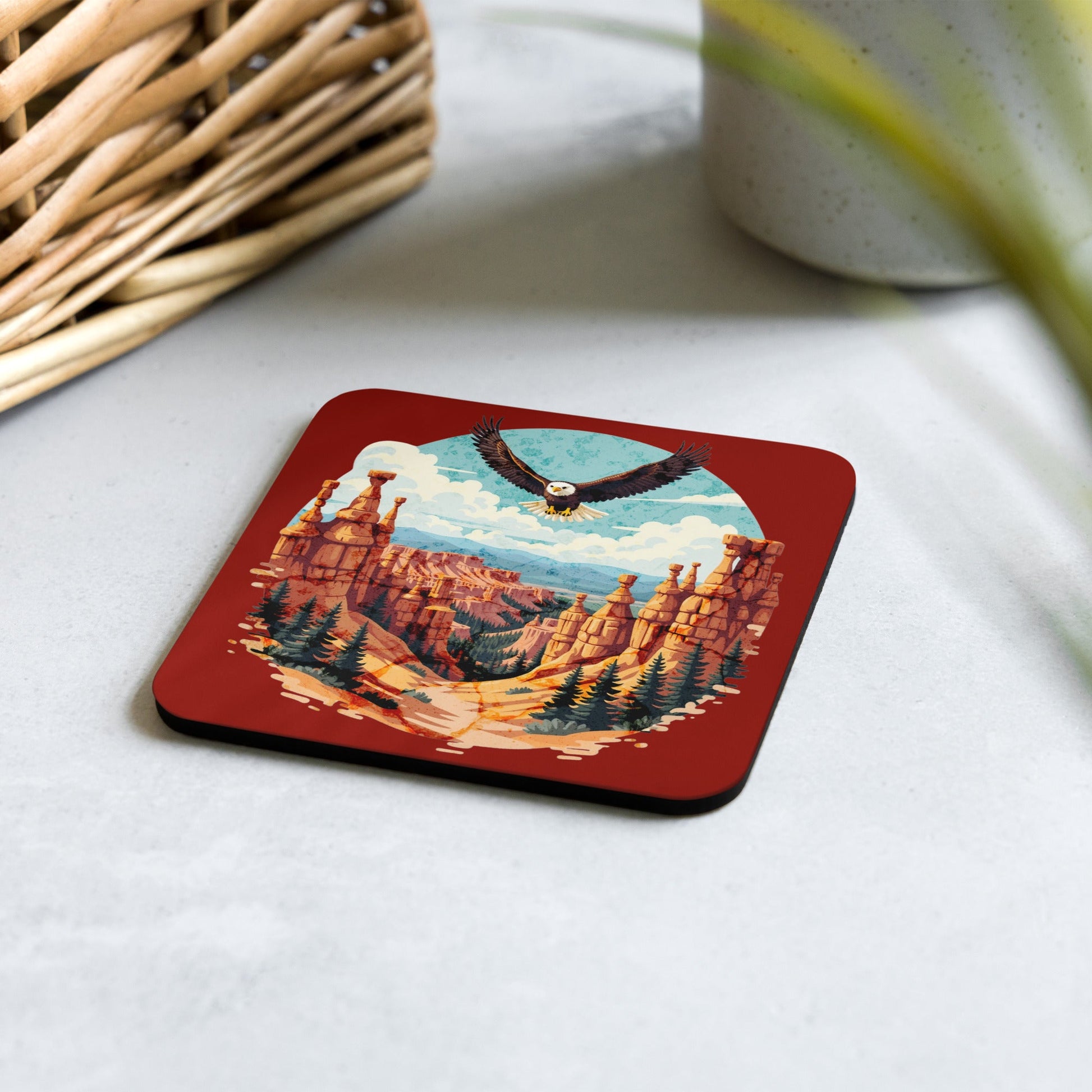 Soaring Eagle Cork - Back Coaster - Coasters - Discovery Co.