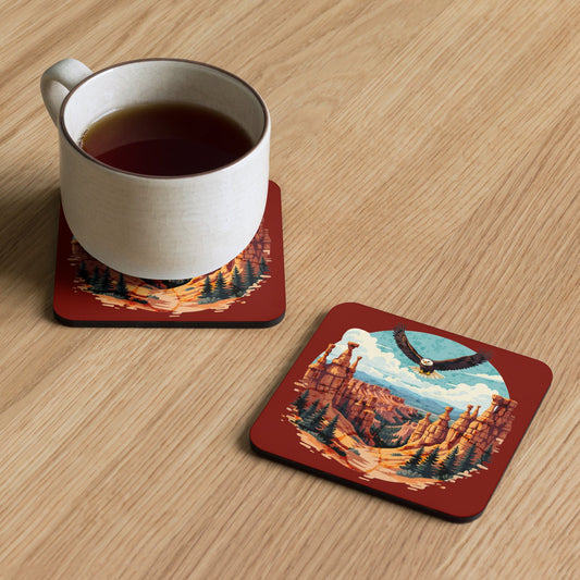 Soaring Eagle Cork - Back Coaster - Coasters - Discovery Co.