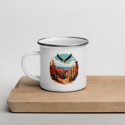 Soaring Eagle Enamel Mug - Mugs - Discovery Co.
