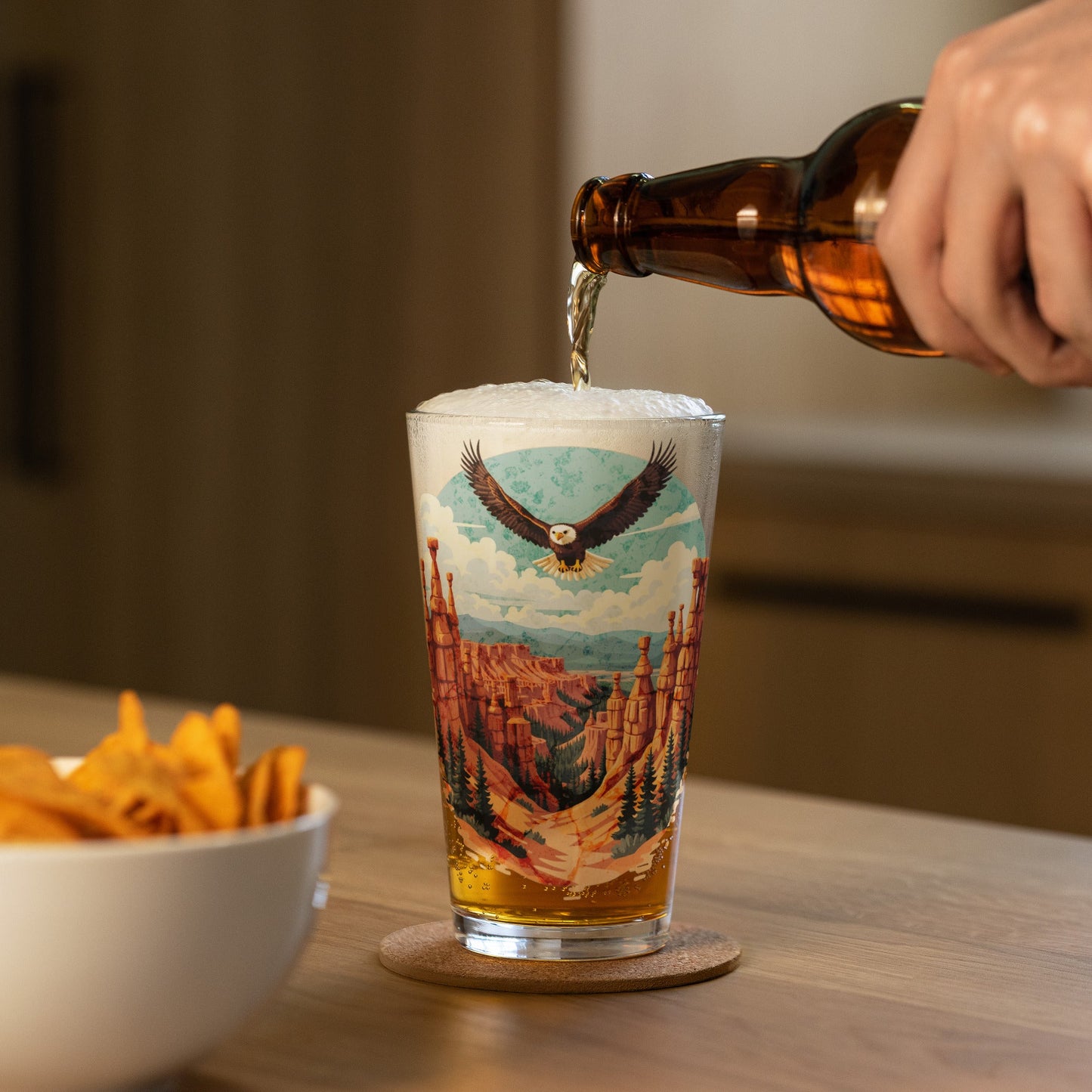 Soaring Eagle Pint Glass - Beer Glass - Discovery Co.