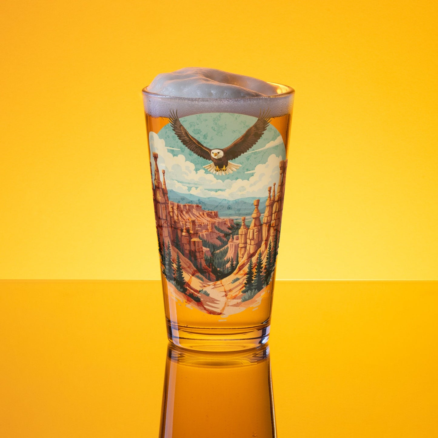 Soaring Eagle Pint Glass - Beer Glass - Discovery Co.