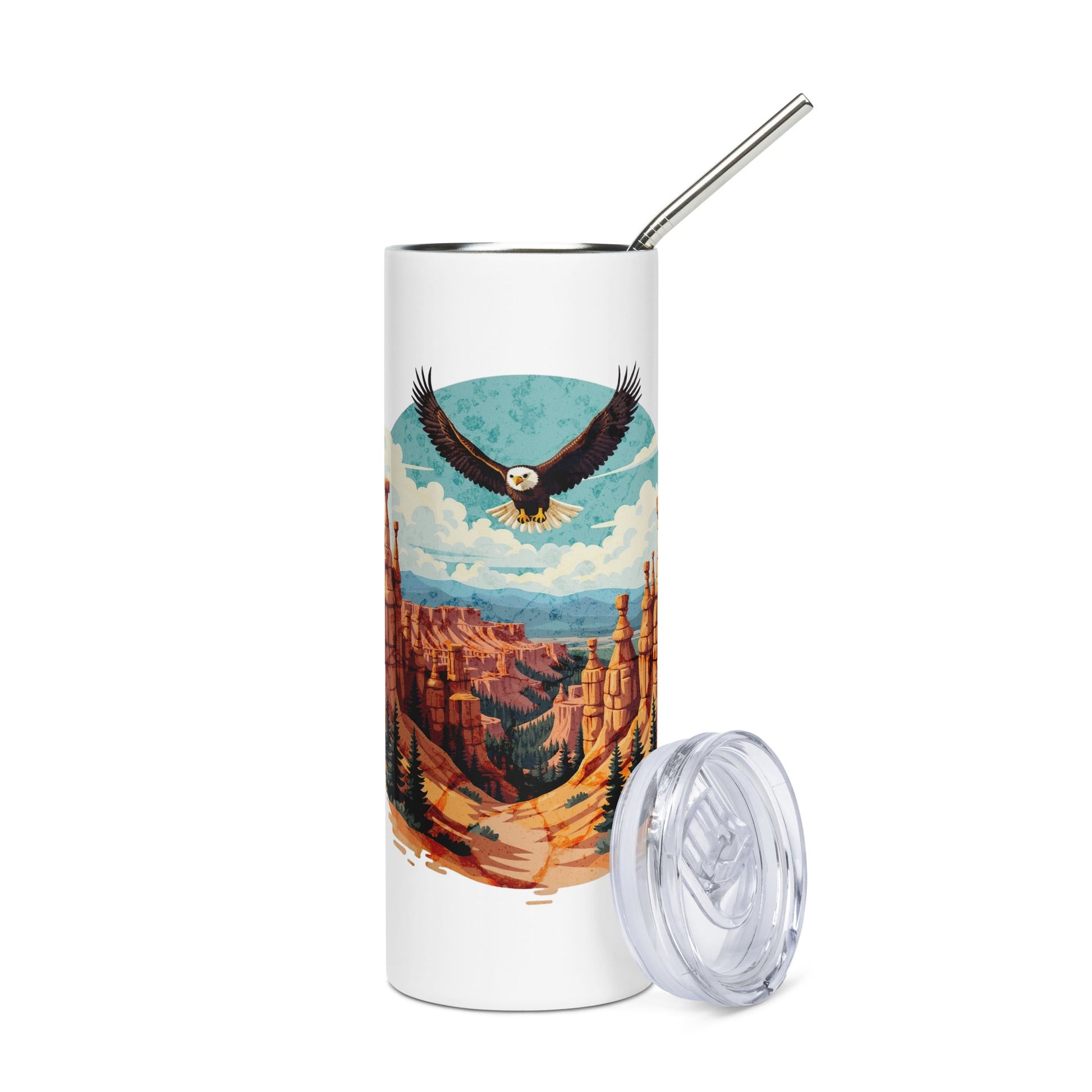 Soaring Eagle Stainless Steel Tumbler - Steel Tumbler - Discovery Co.