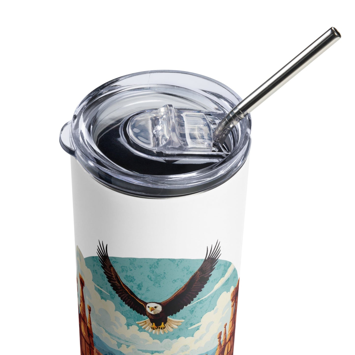 Soaring Eagle Stainless Steel Tumbler - Steel Tumbler - Discovery Co.