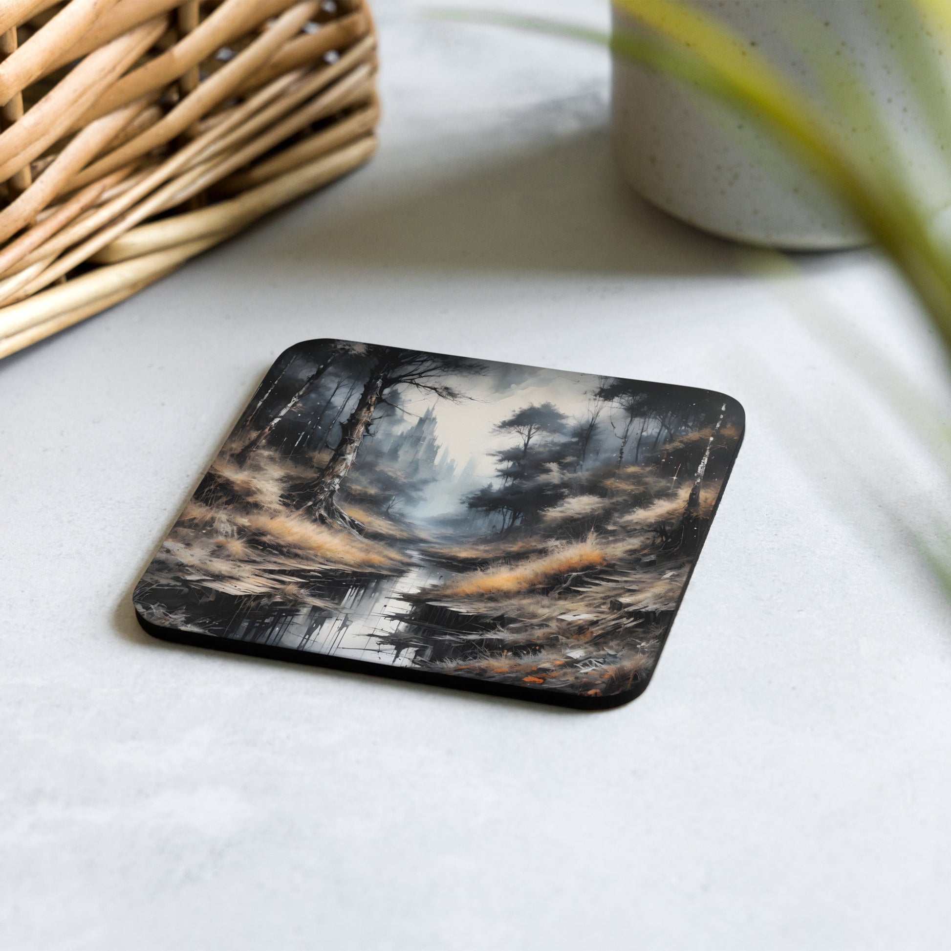 Spooky Forest Cork - Back Coaster - Coasters - Discovery Co.