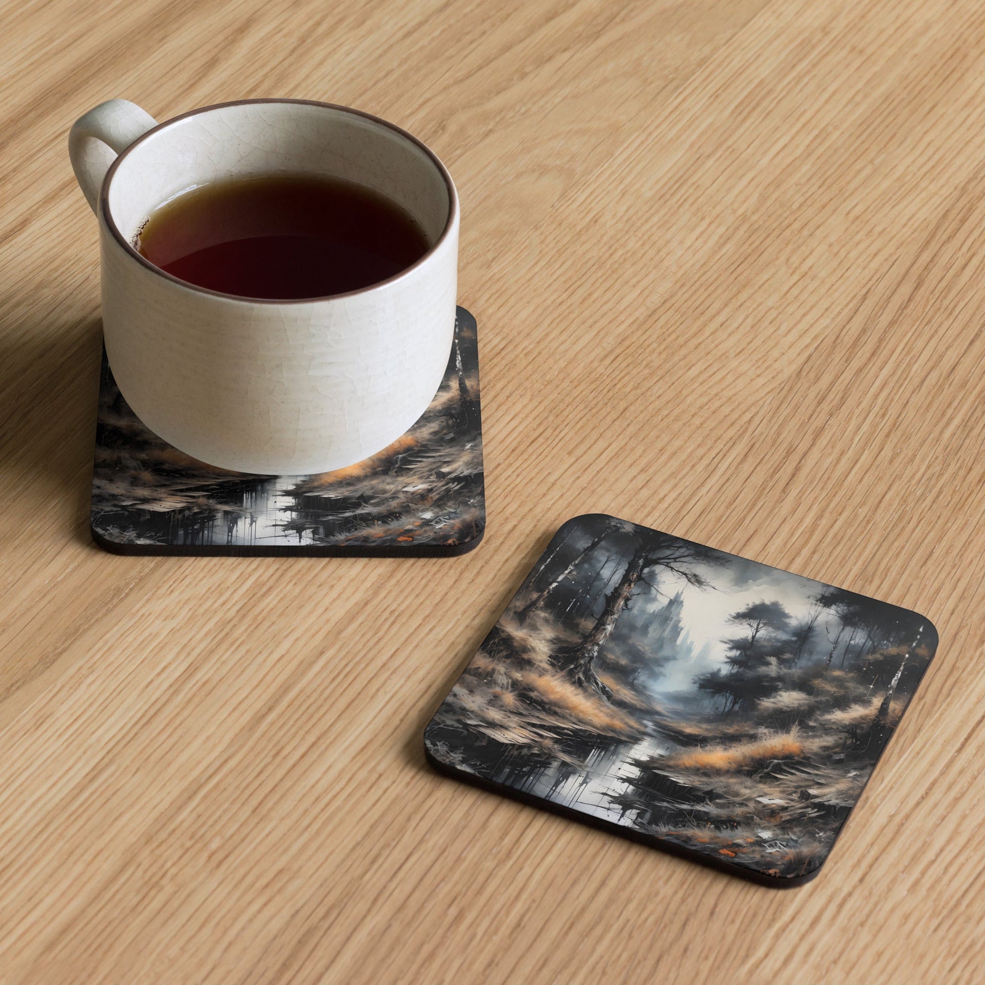 Spooky Forest Cork - Back Coaster - Coasters - Discovery Co.