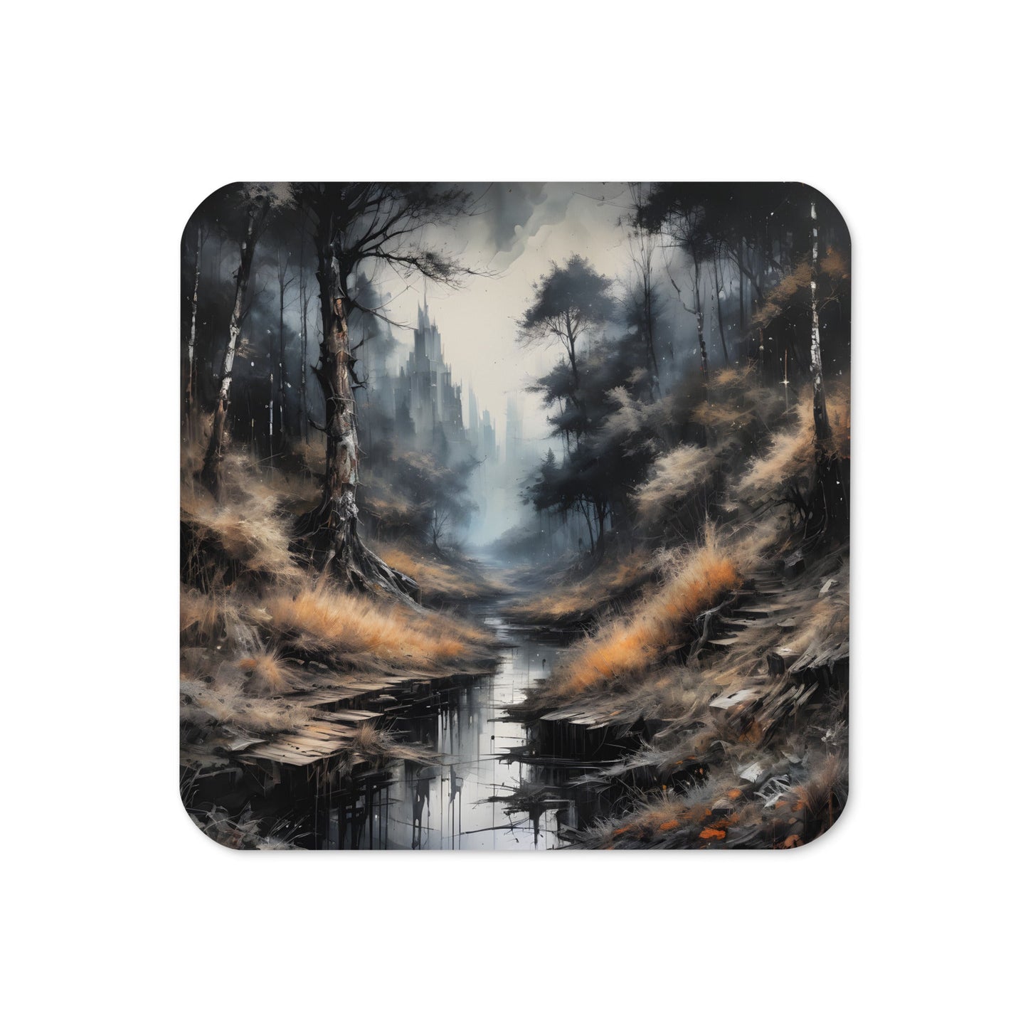 Spooky Forest Cork - Back Coaster - Coasters - Discovery Co.