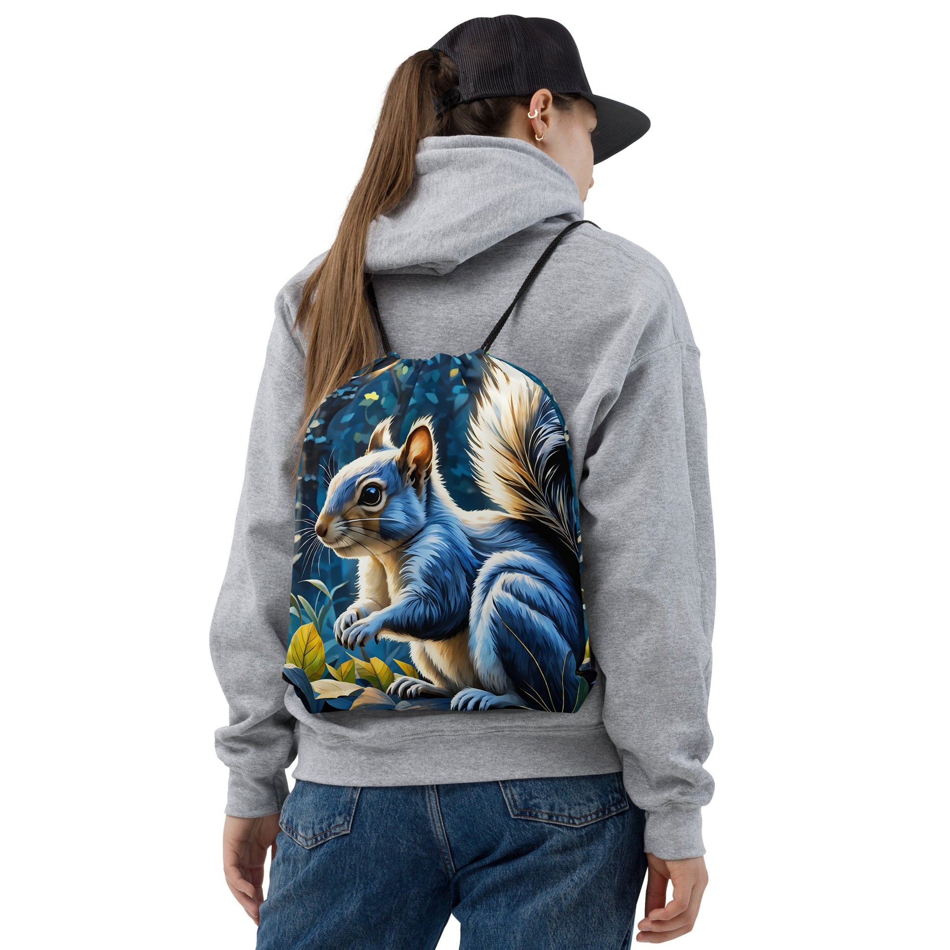 Squirrel Drawstring Bag - Drawstring Bag - Discovery Co.