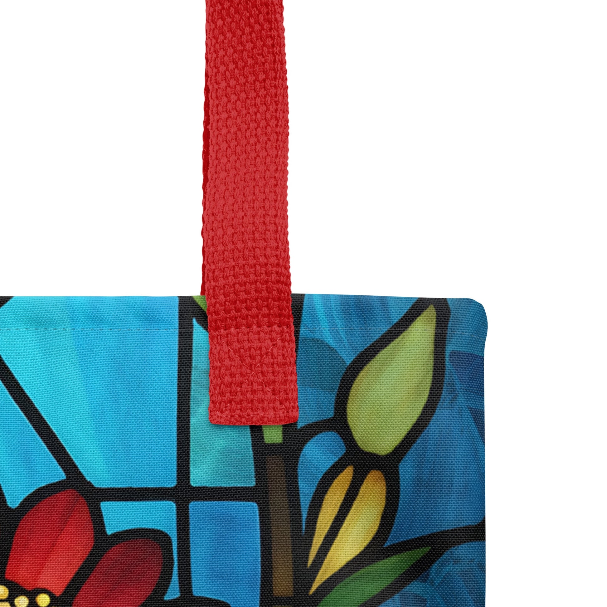 Stained Glass Flowers Tote Bag - Tote Bags - Discovery Co.