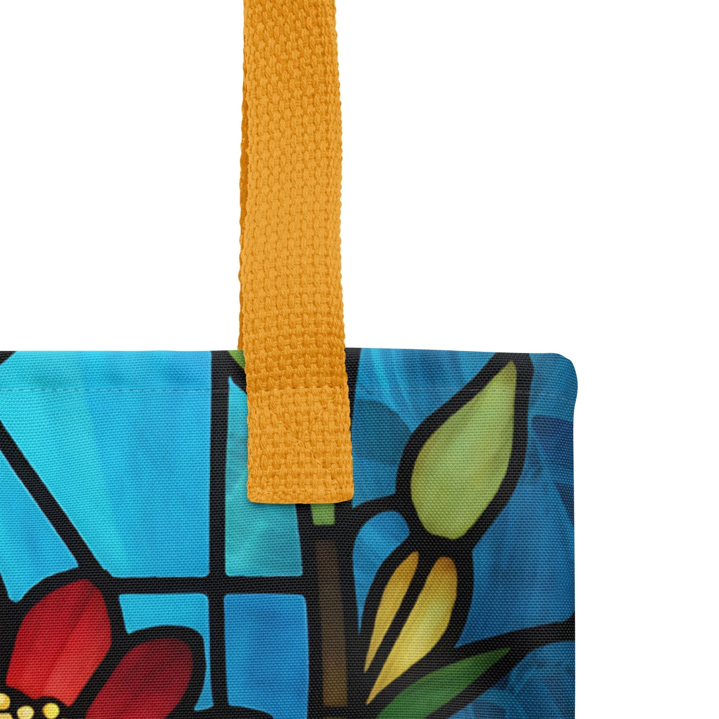 Stained Glass Flowers Tote Bag - Tote Bags - Discovery Co.