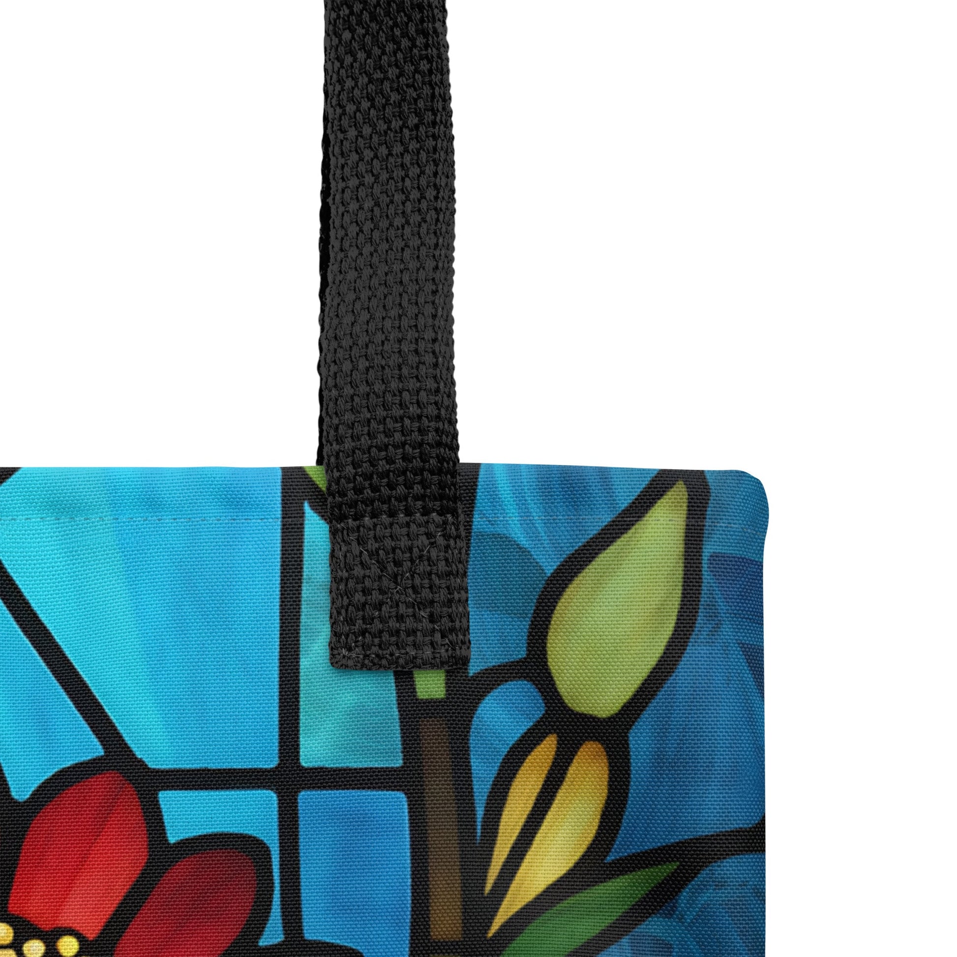 Stained Glass Flowers Tote Bag - Tote Bags - Discovery Co.