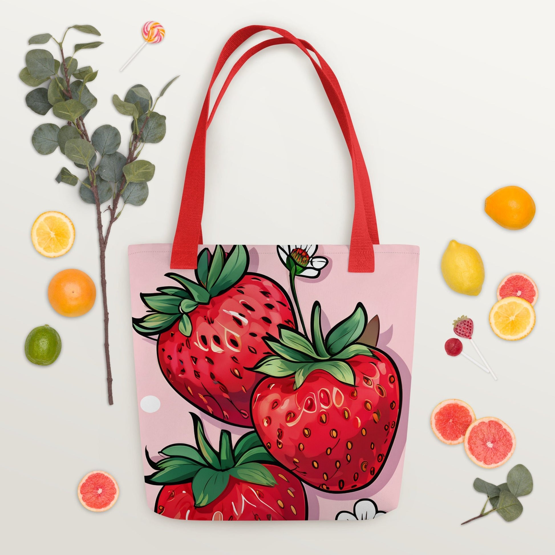 Strawberry Tote Bag - Tote Bags - Discovery Co.