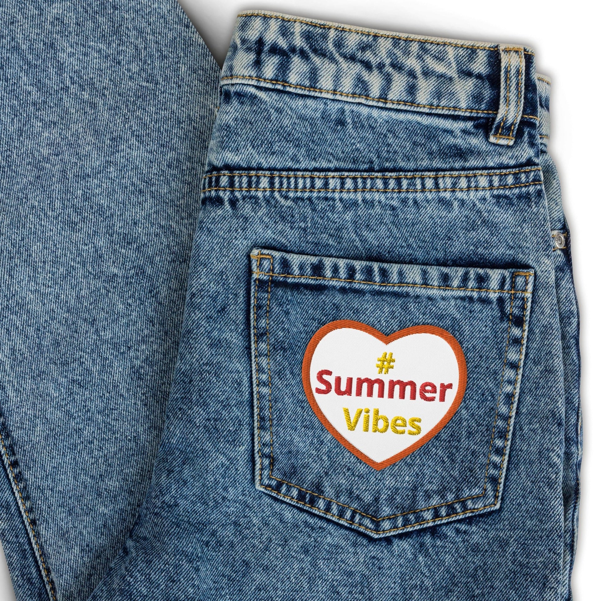 #Summer Vibes Heart Embroidered Patches - Embroidered Patches - Discovery Co.