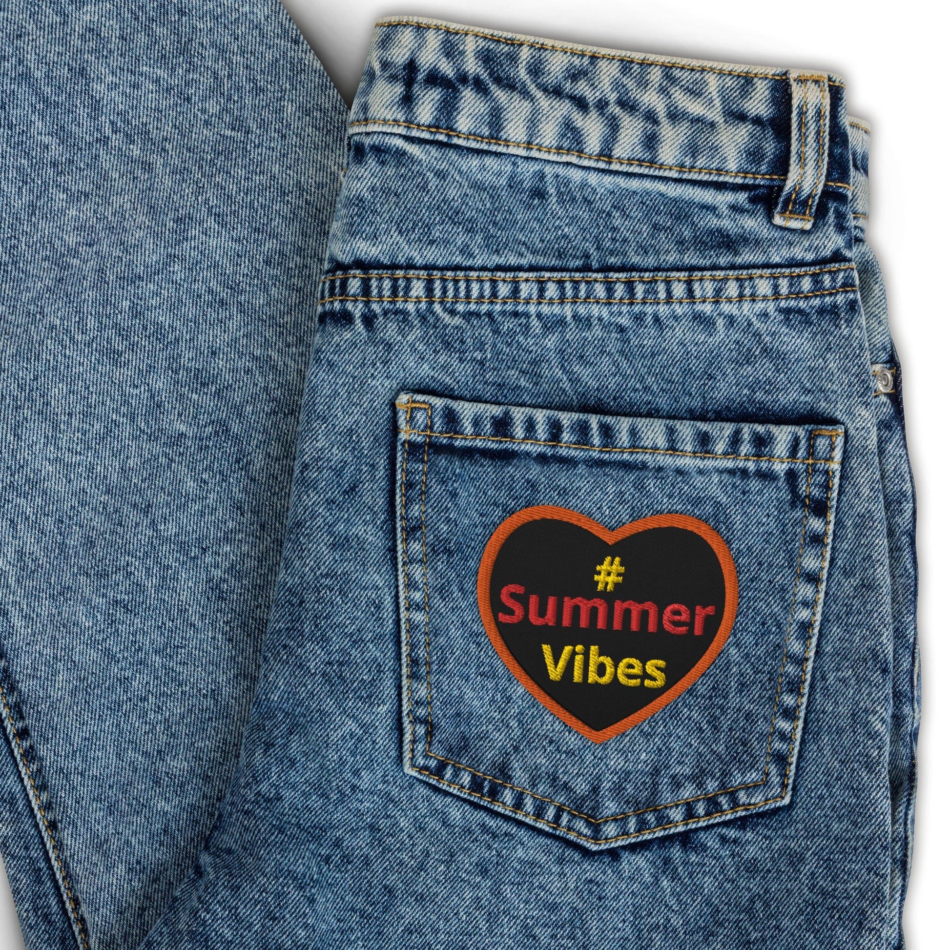 #Summer Vibes Heart Embroidered Patches - Embroidered Patches - Discovery Co.