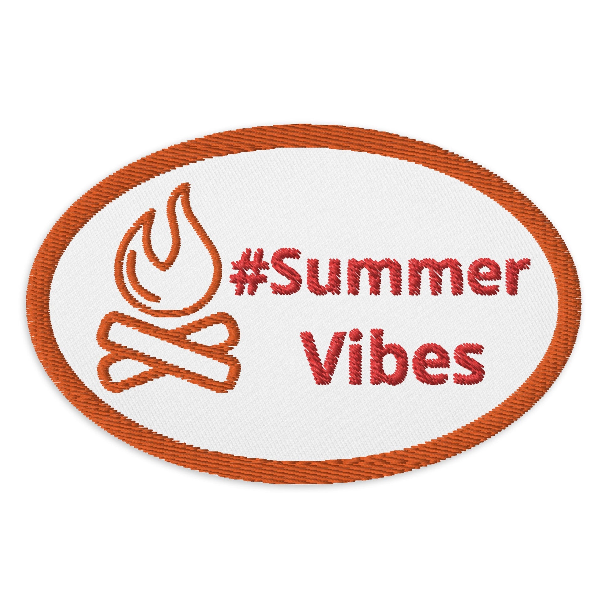 #Summer Vibes With Campfire Embroidered Patches - Embroidered Patches - Discovery Co.