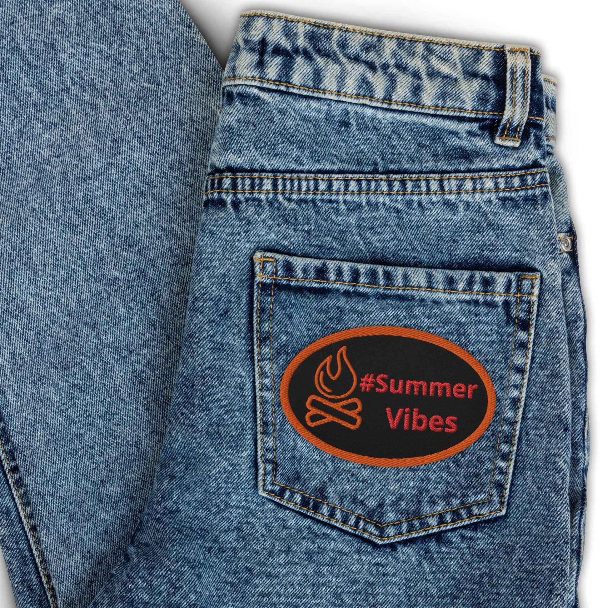 #Summer Vibes With Campfire Embroidered Patches - Embroidered Patches - Discovery Co.