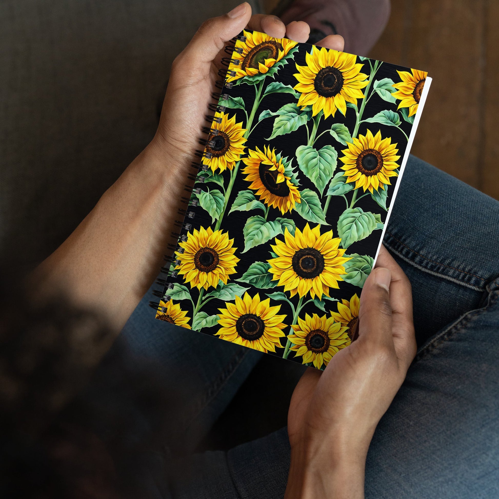 Sun Flowers Spiral Notebook - Spiral Notebooks - Discovery Co.