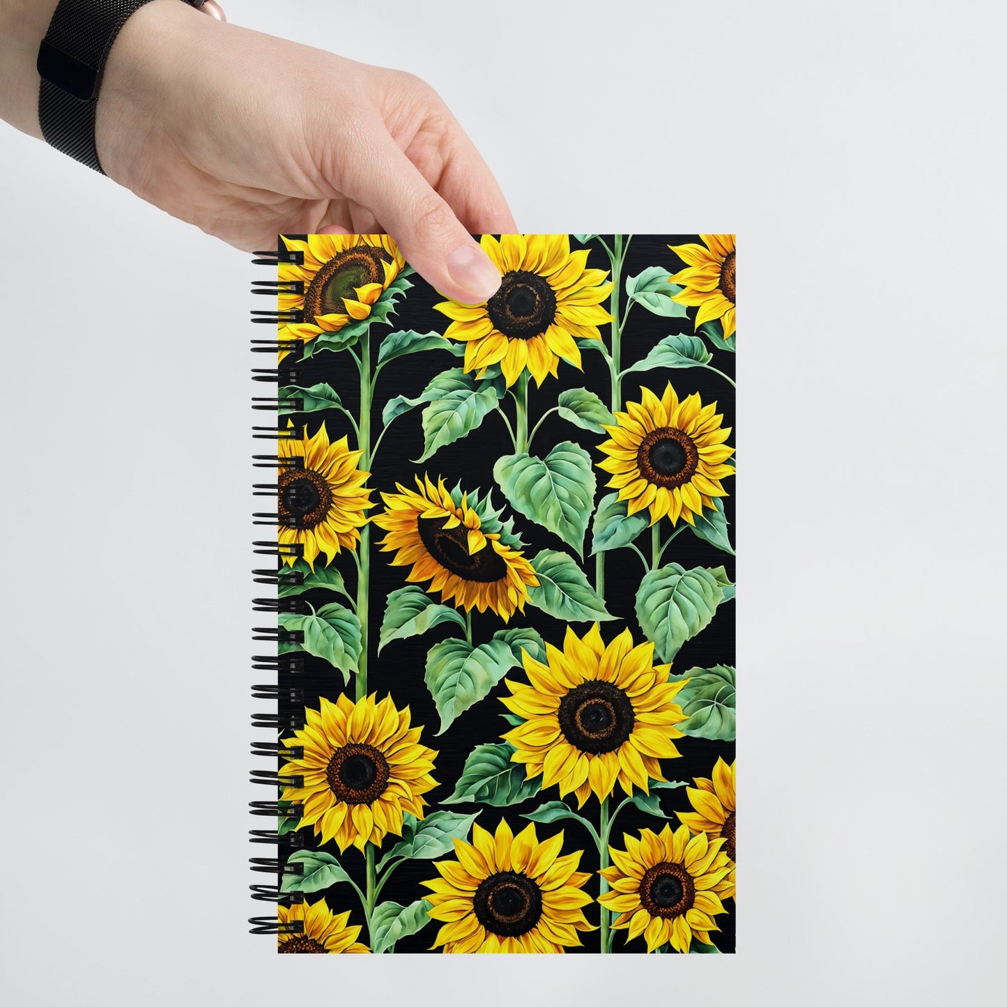 Sun Flowers Spiral Notebook - Spiral Notebooks - Discovery Co.