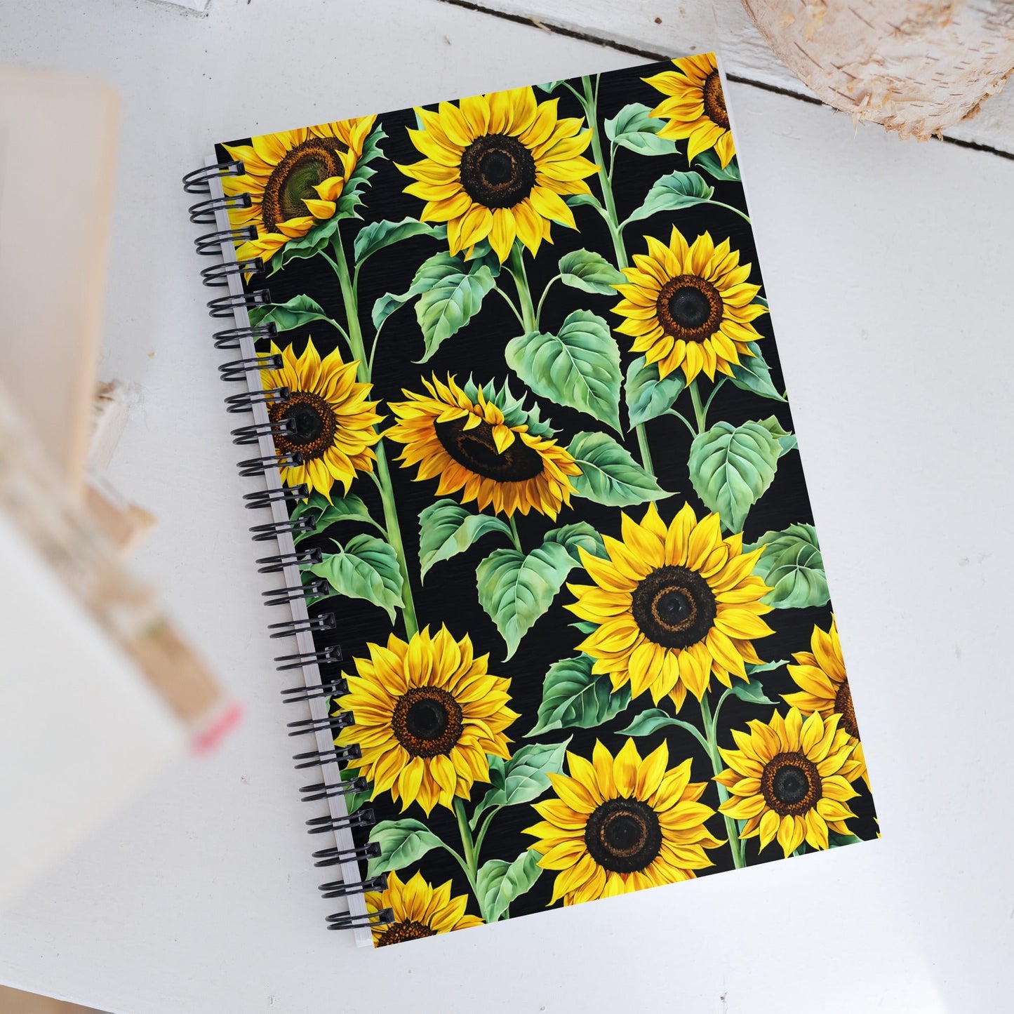 Sun Flowers Spiral Notebook - Spiral Notebooks - Discovery Co.