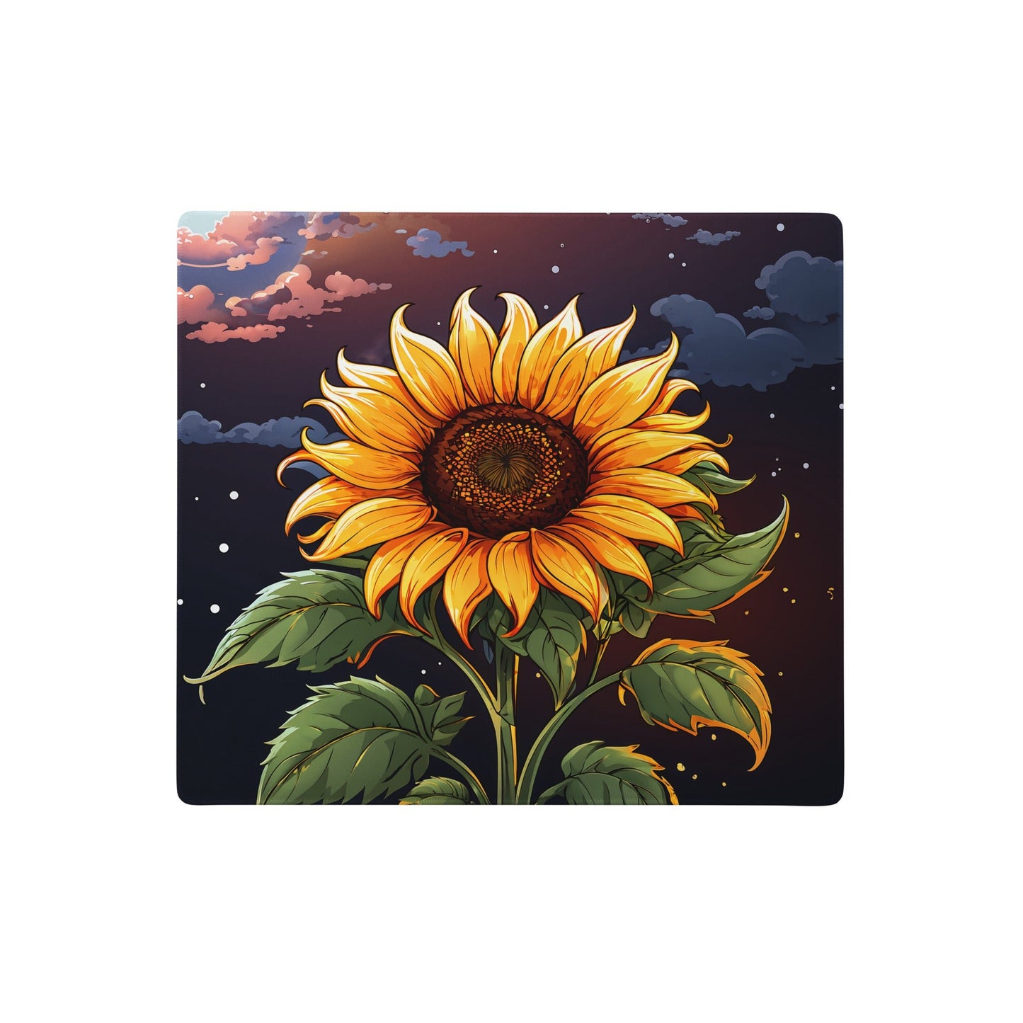 Sunflower At Night Gaming Mouse Pad - Mouse Pads - Discovery Co.