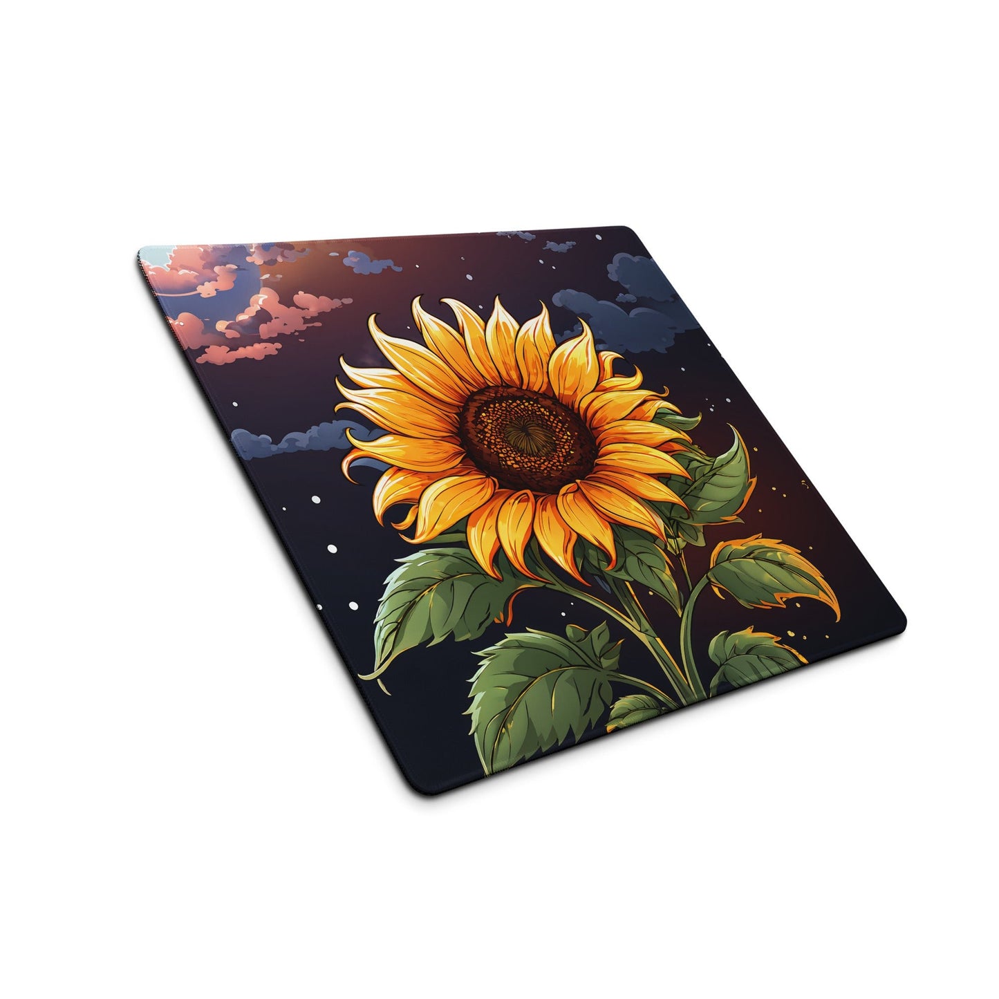 Sunflower At Night Gaming Mouse Pad - Mouse Pads - Discovery Co.