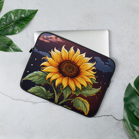 Sunflower At Night Laptop Sleeve - Laptop Cases - Discovery Co.