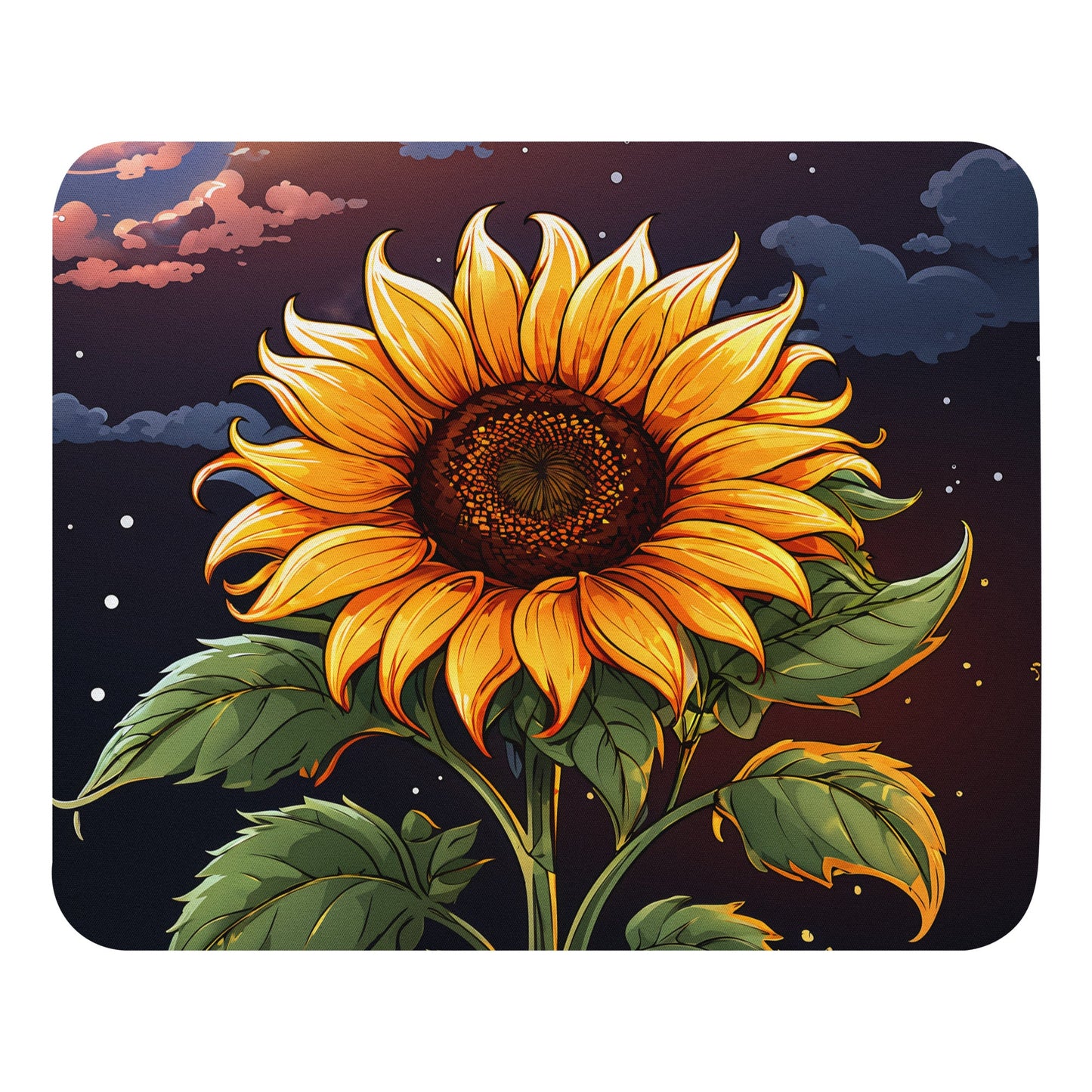 Sunflower At Night Mouse Pad - Mouse Pads - Discovery Co.