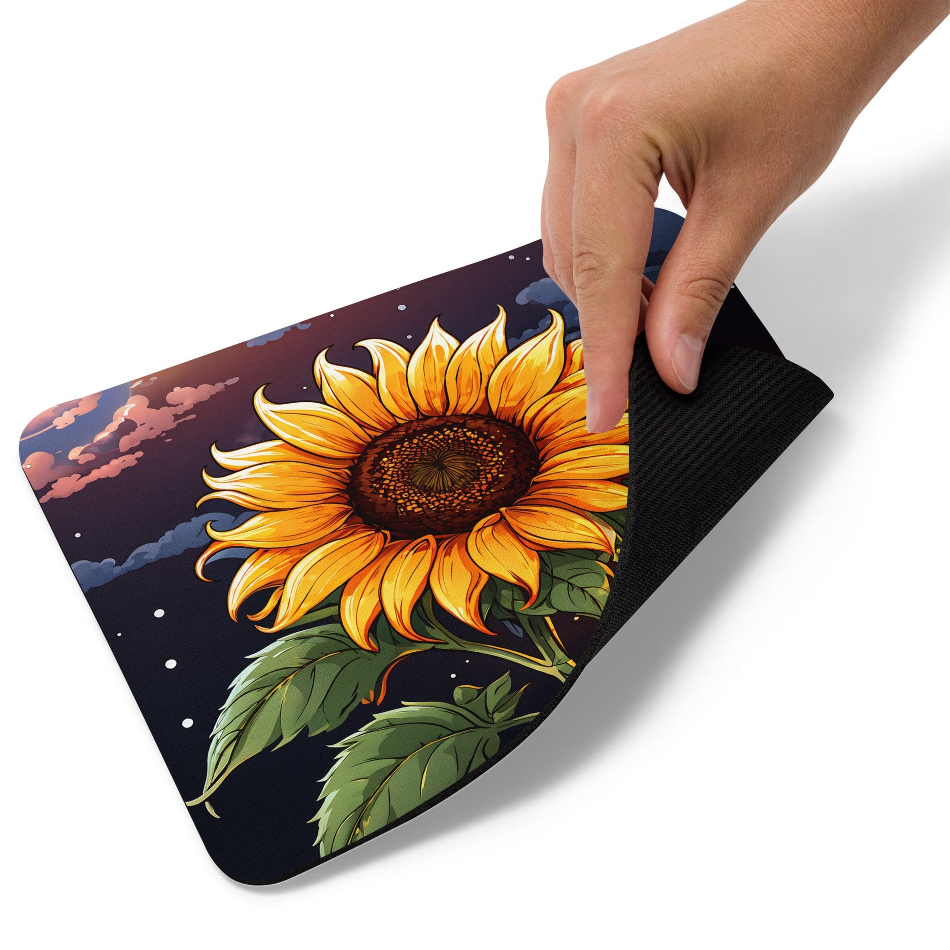 Sunflower At Night Mouse Pad - Mouse Pads - Discovery Co.