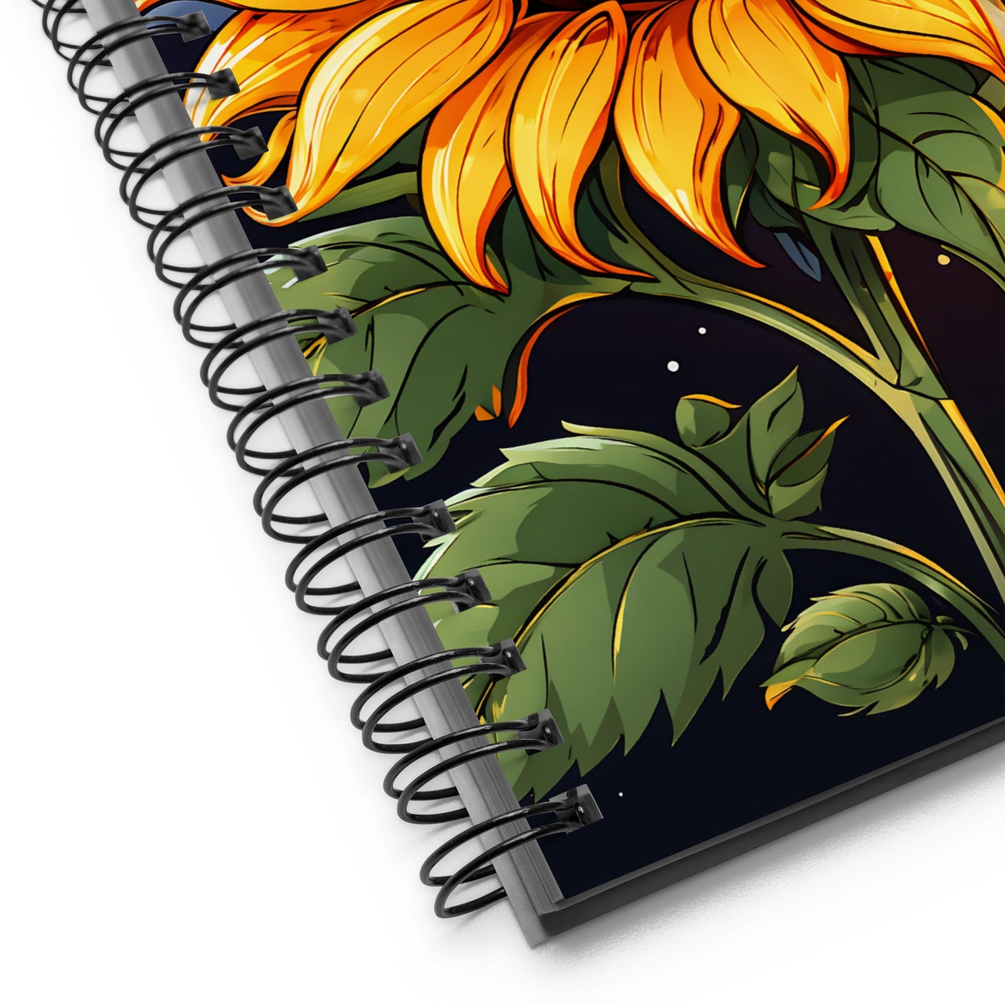 Sunflower At Night Spiral Notebook - Discovery Co.