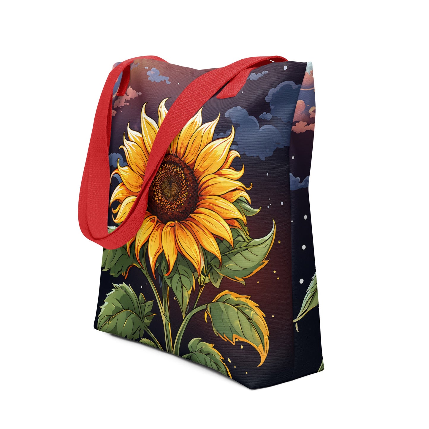 Sunflower At Night Tote Bag - Tote Bags - Discovery Co.