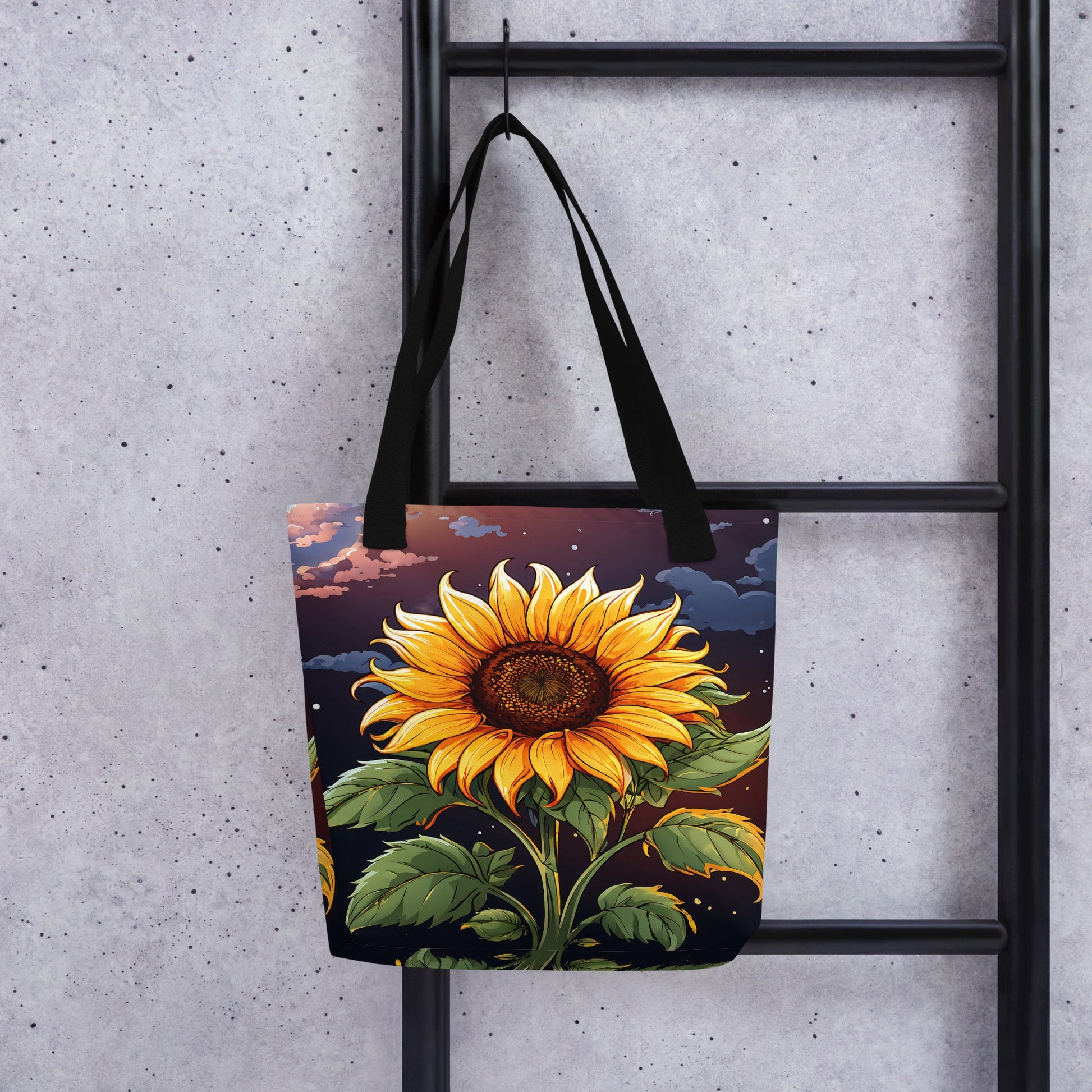 Sunflower At Night Tote Bag - Tote Bags - Discovery Co.