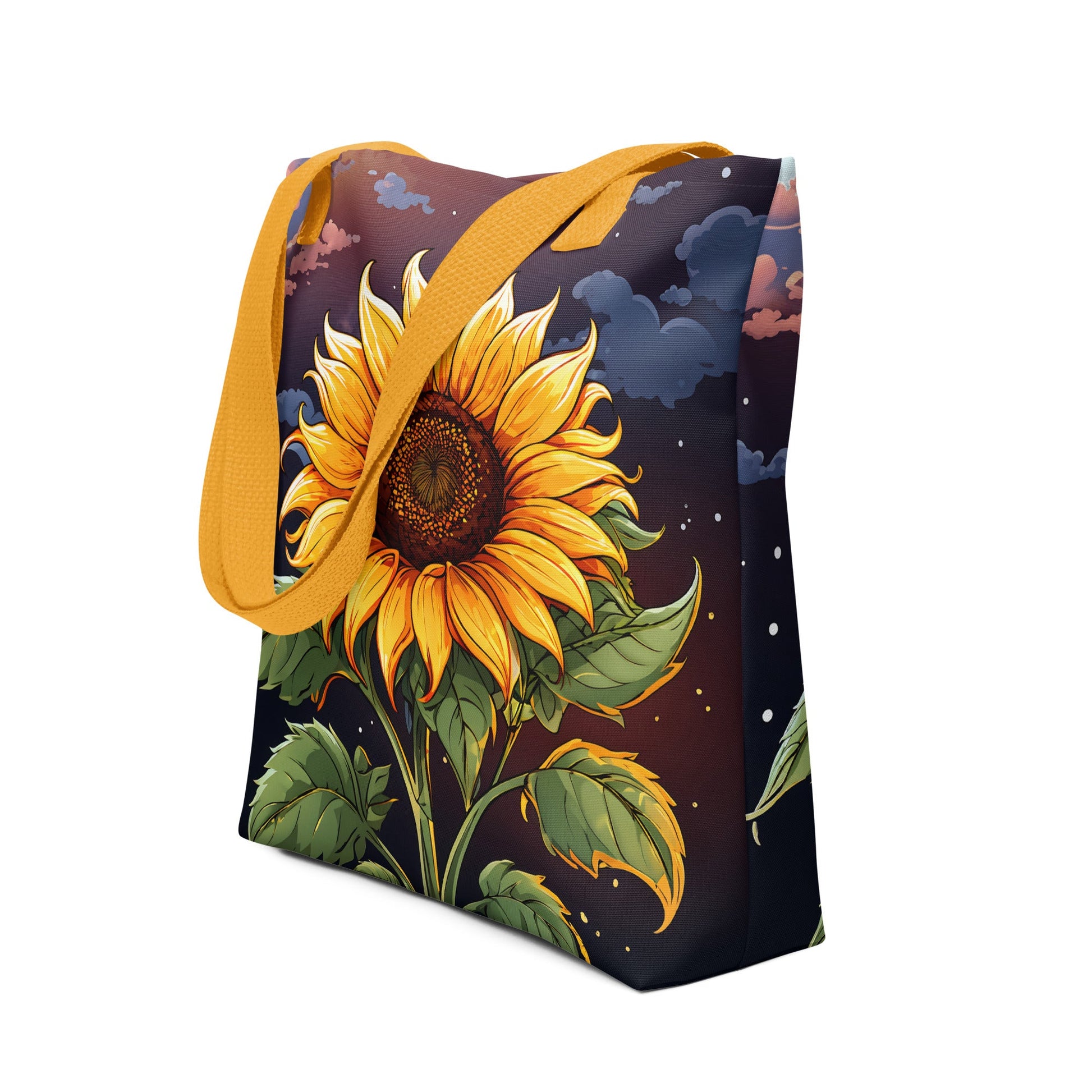 Sunflower At Night Tote Bag - Tote Bags - Discovery Co.