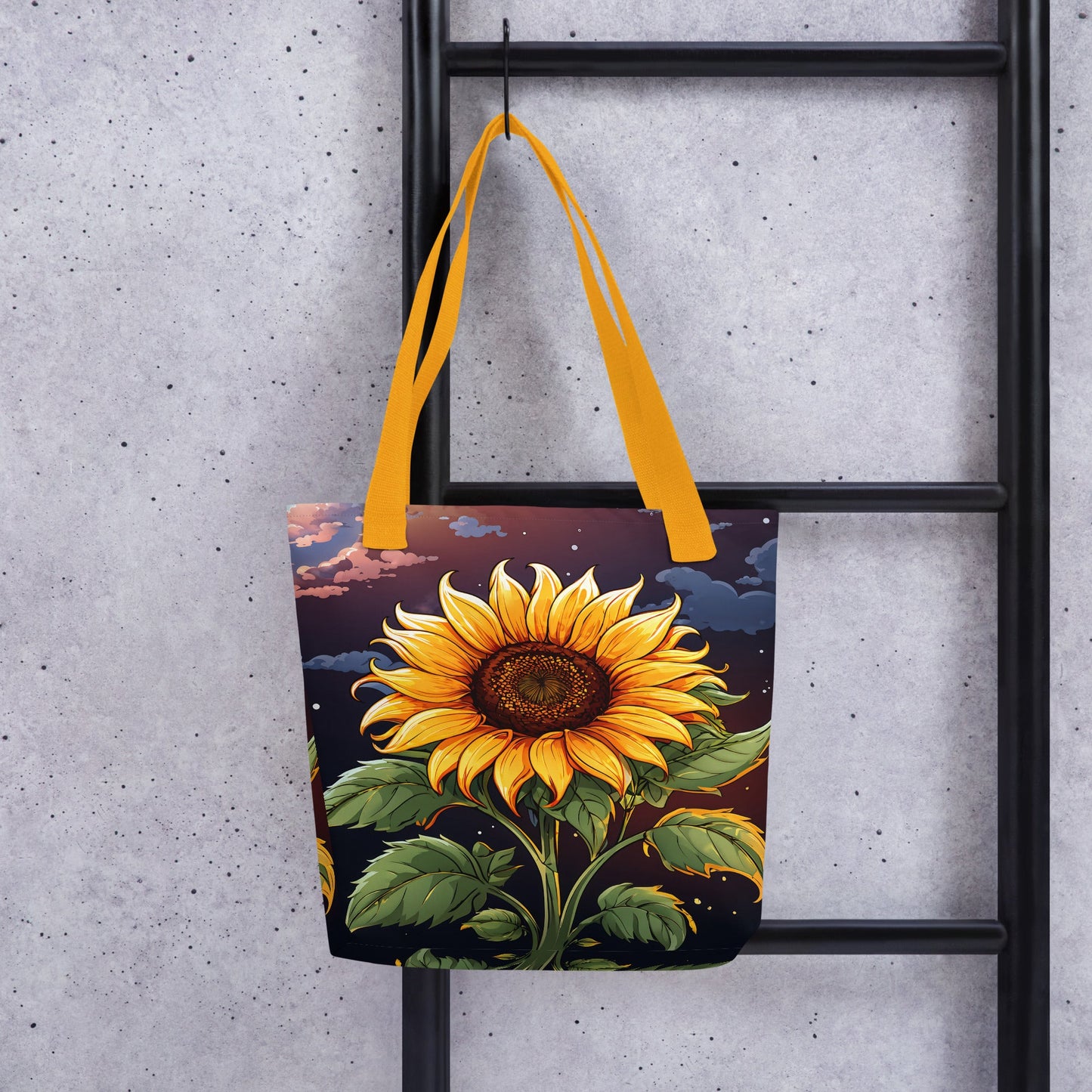 Sunflower At Night Tote Bag - Tote Bags - Discovery Co.