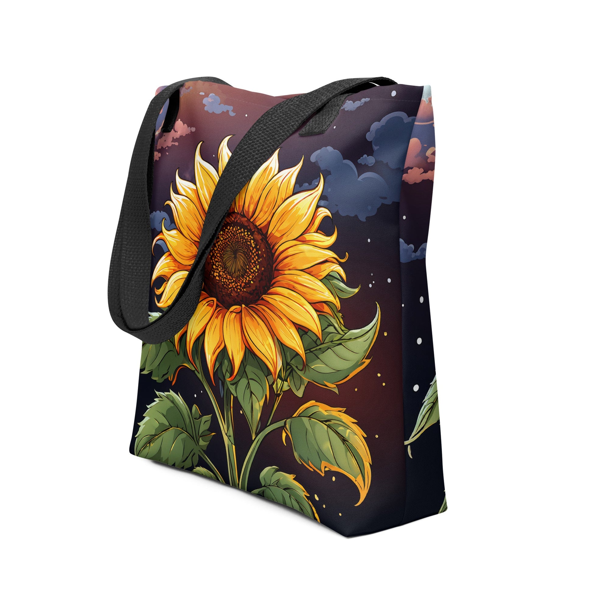 Sunflower At Night Tote Bag - Tote Bags - Discovery Co.