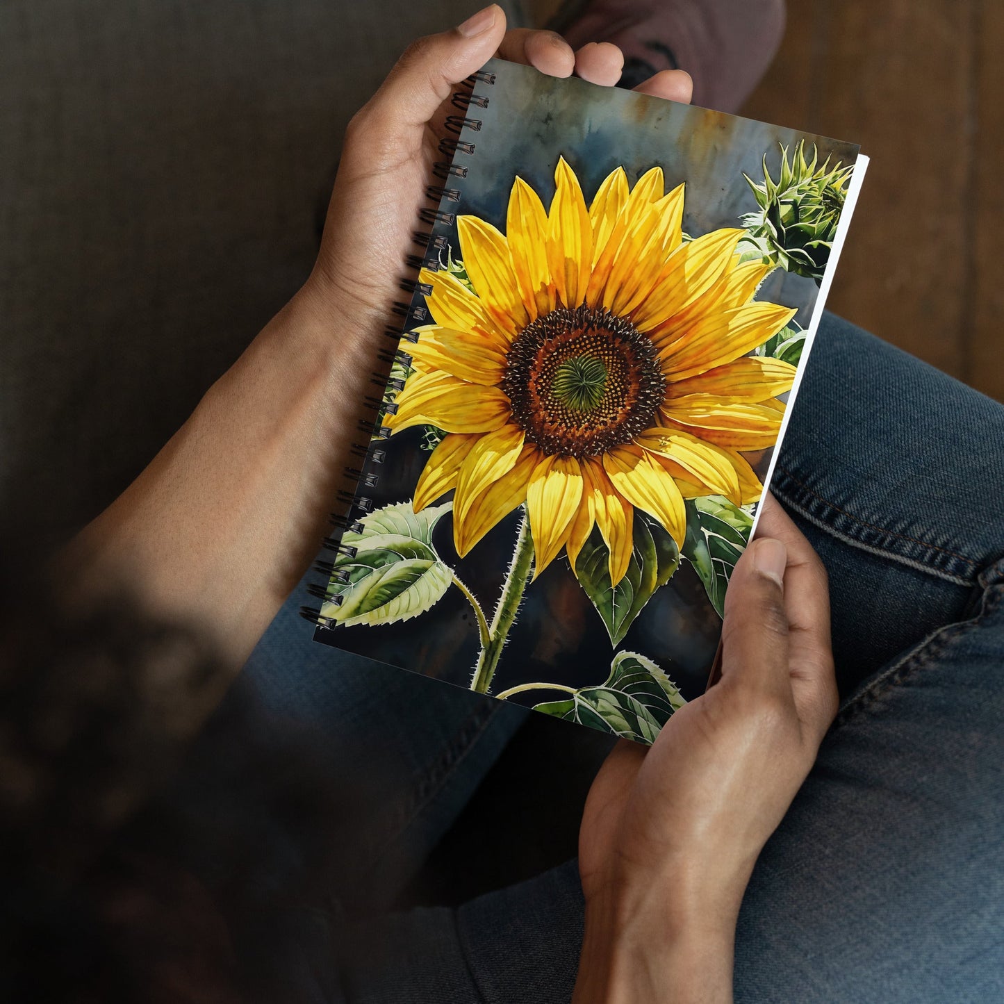 Sunflower Painting Spiral Notebook - Discovery Co.