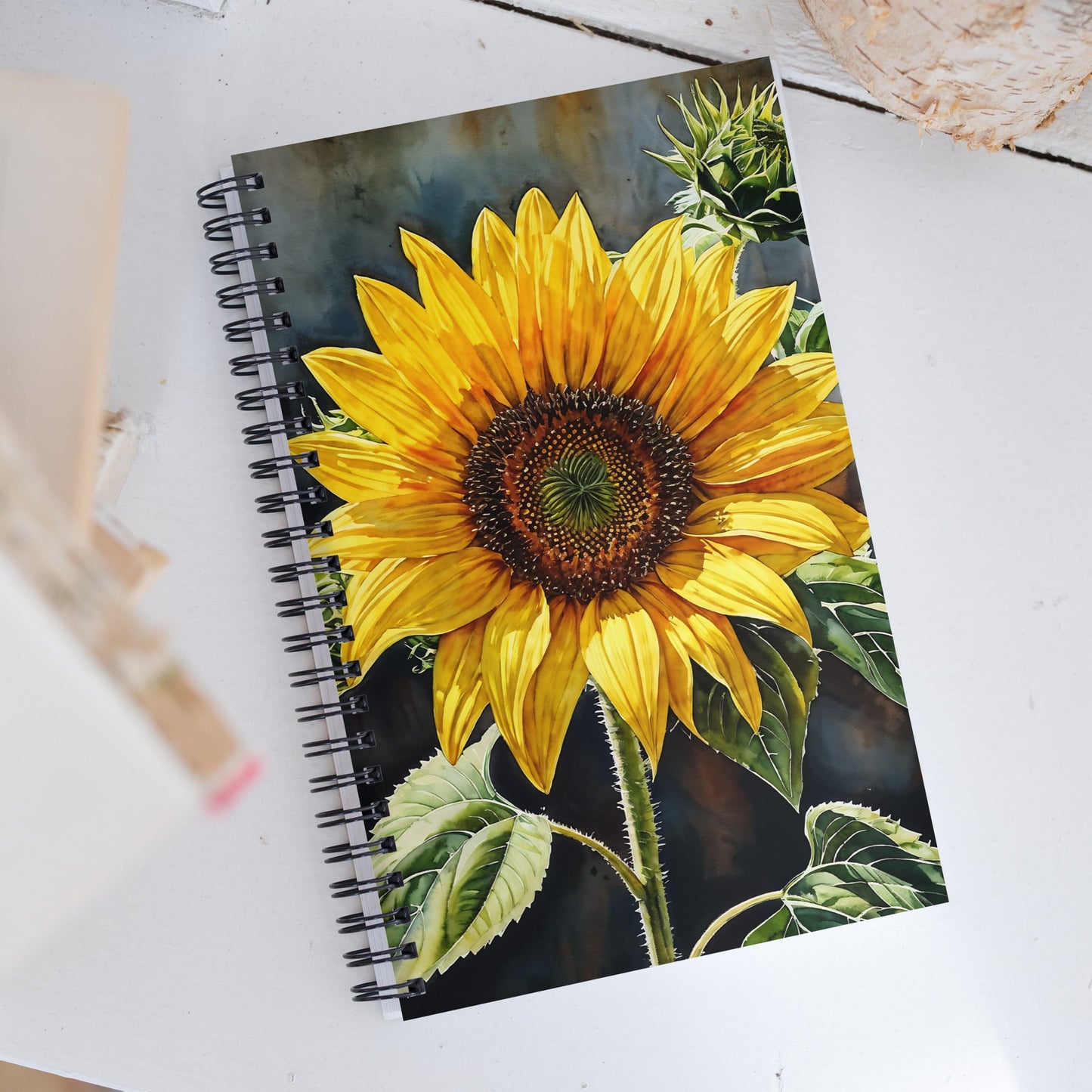 Sunflower Painting Spiral Notebook - Discovery Co.